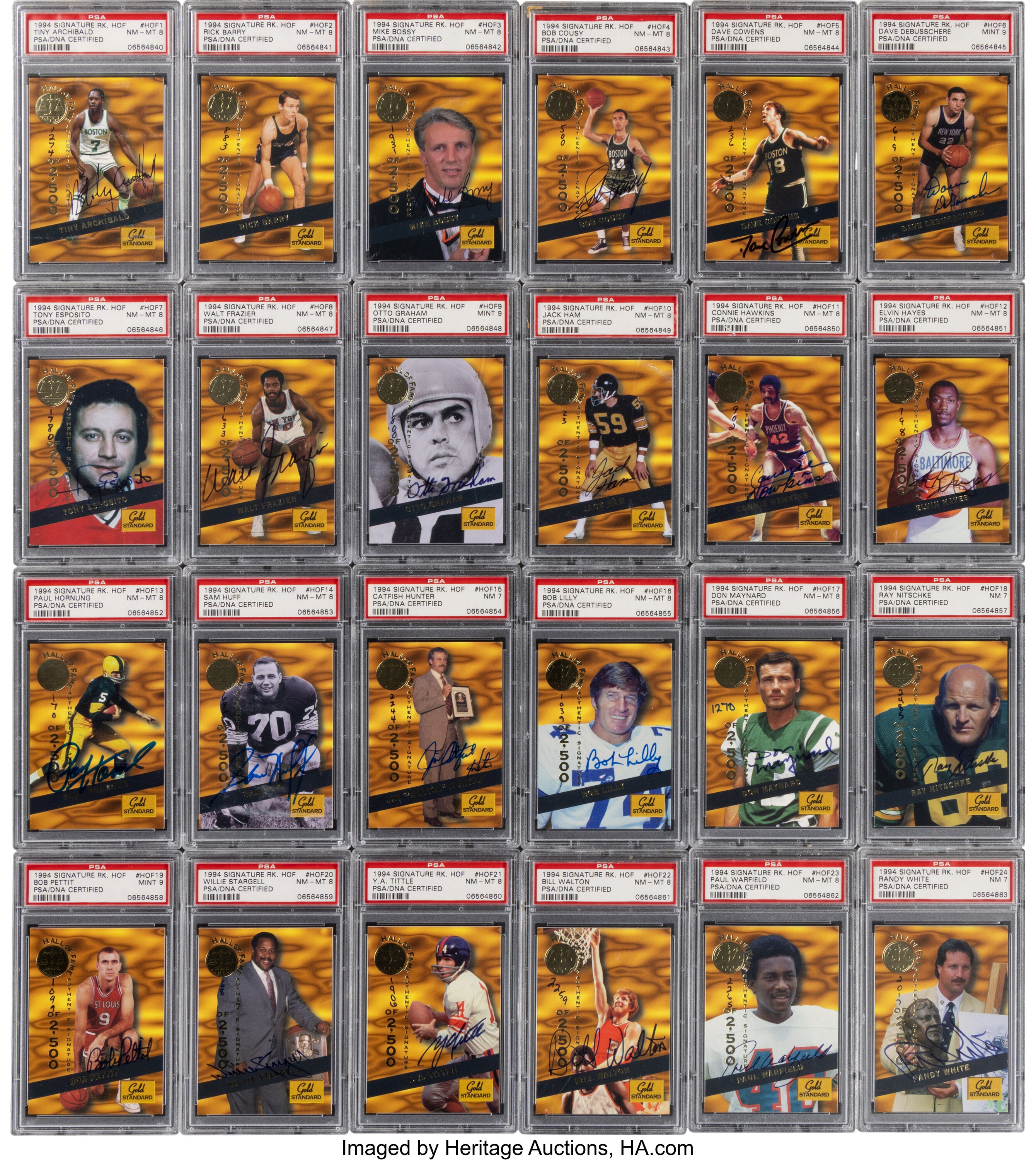 1994 Signature Rookies Hall of Fame Complete Set (24) - Ranked #2 | Lot ...