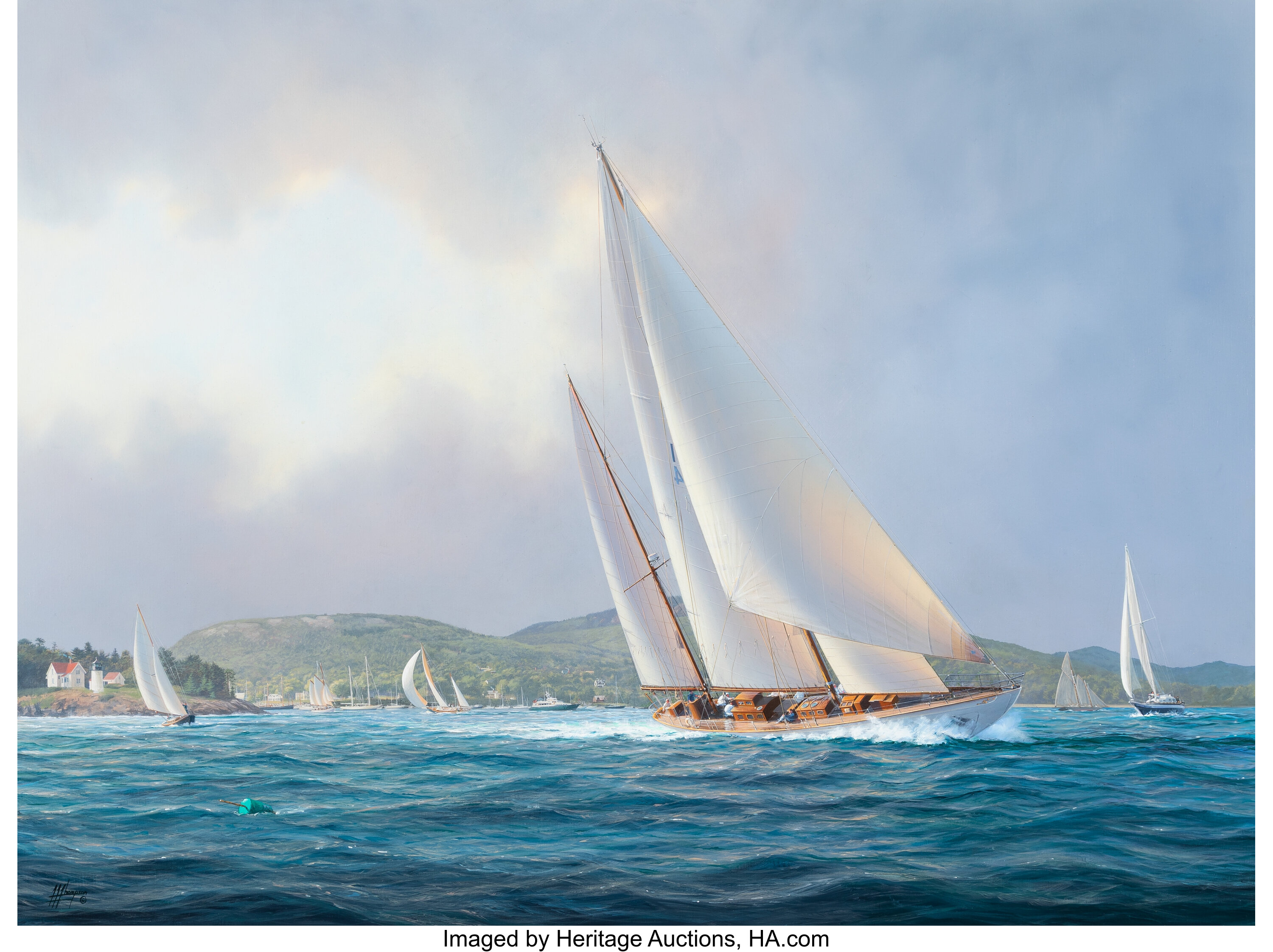 Timothy H. Thompson (American, b. 1951). Sumuram Departs Camden | Lot ...