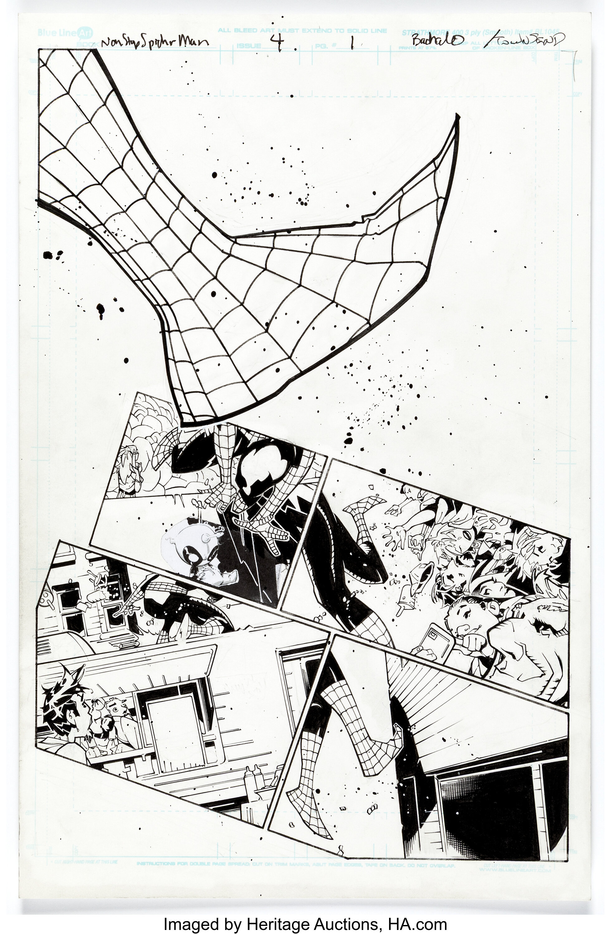 Chris Bachalo and Tim Townsend Non-Stop Spider-Man #4 Story Page 1 ...