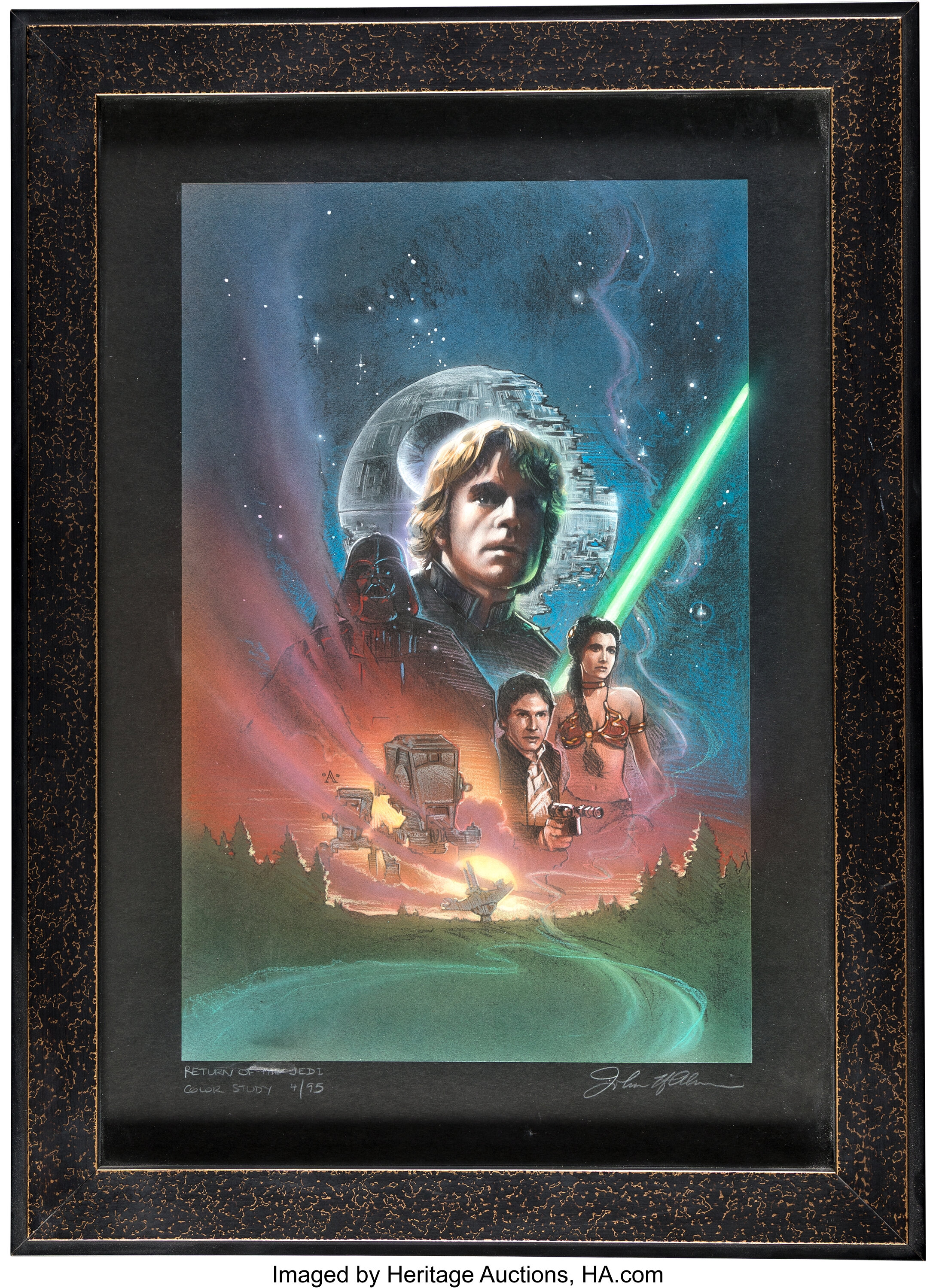 John Alvin, Preliminary Return of the Jedi Color Study Artwork (ca ...