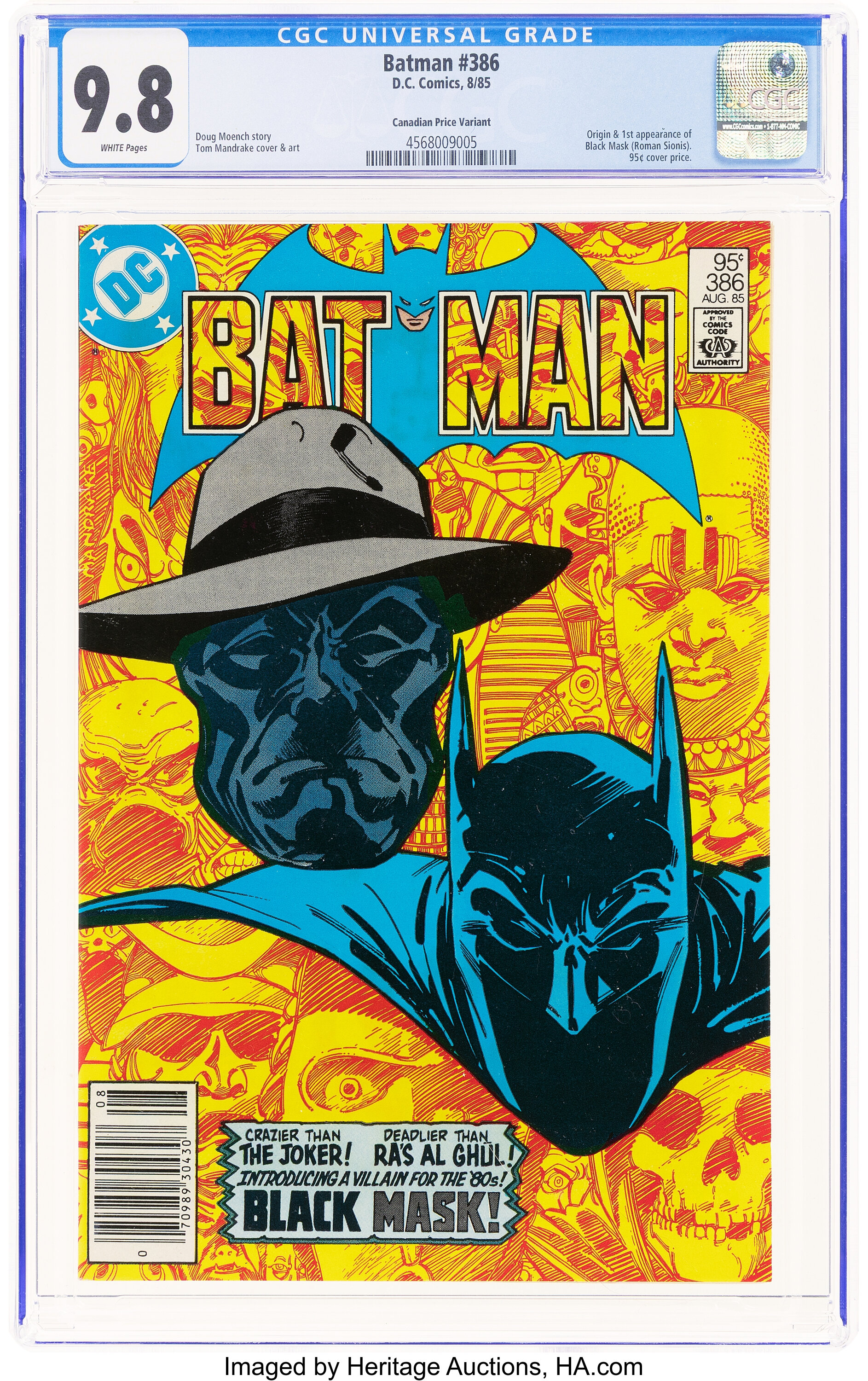 Batman #386 Canadian Price Variant - Newsstand Edition (DC, 1985) | Lot ...