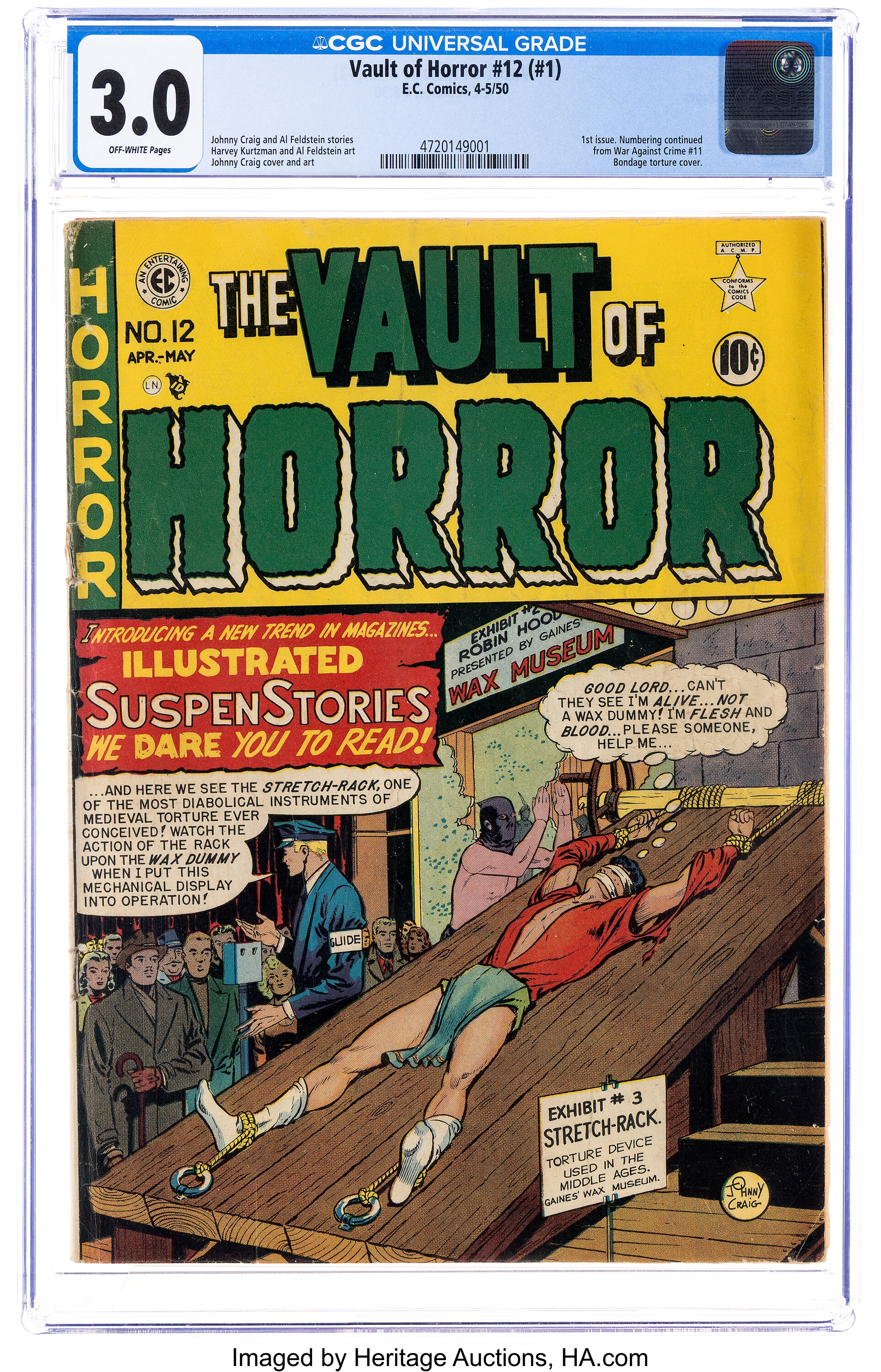 Vault of Horror #12 (EC, 1950) CGC GD/VG 3.0 Off-white pages.... | Lot ...