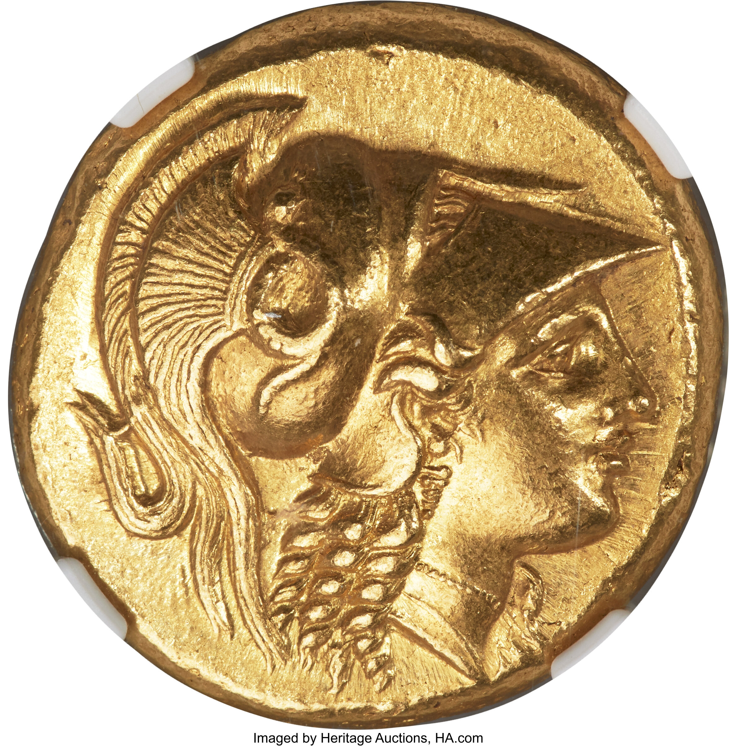 Macedonian Kingdom Alexander III the Great AV distater NGC Choice AU