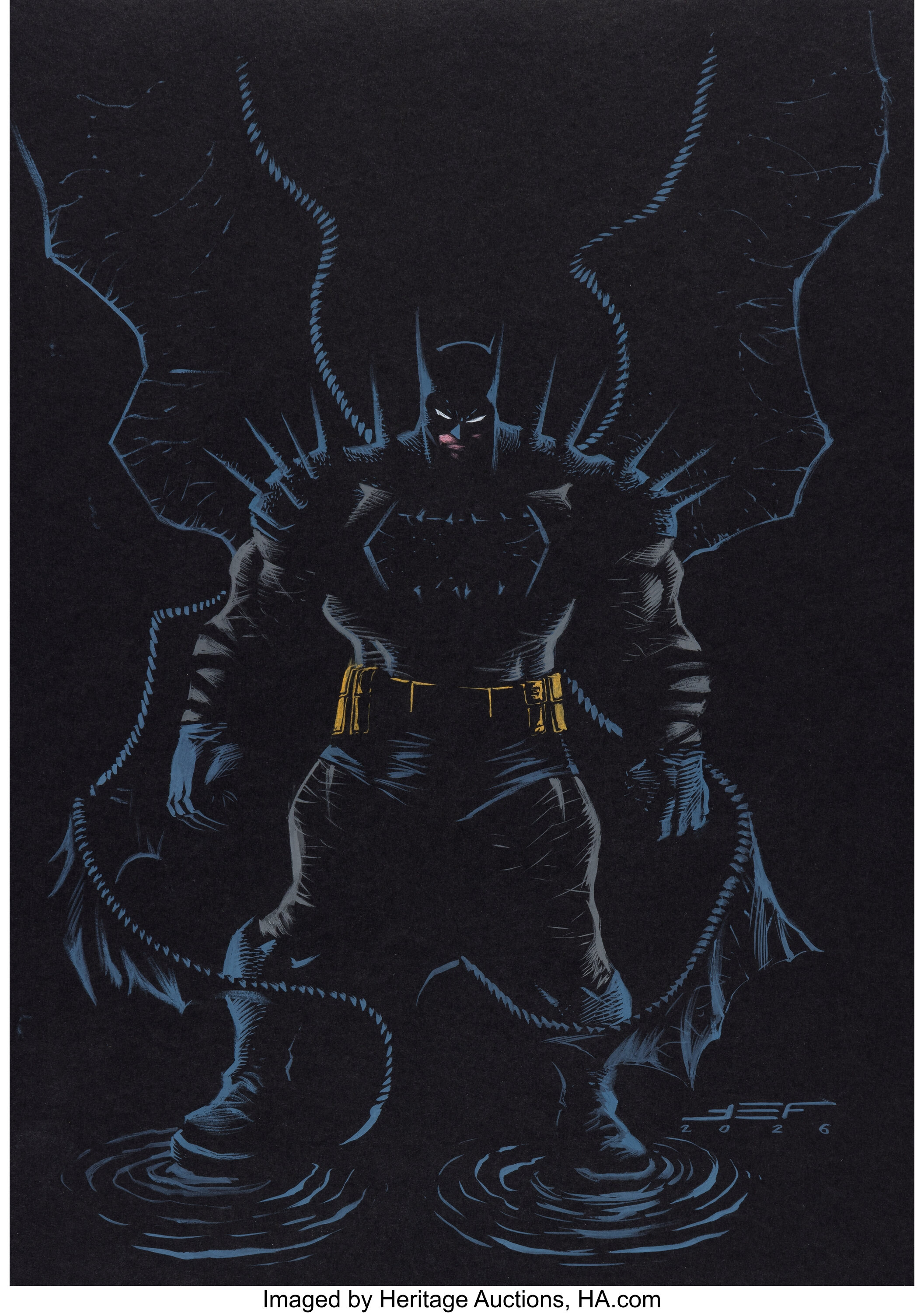 juan-ferreyra-absolute-batman-23-variant-cover-original-art-dc-lot