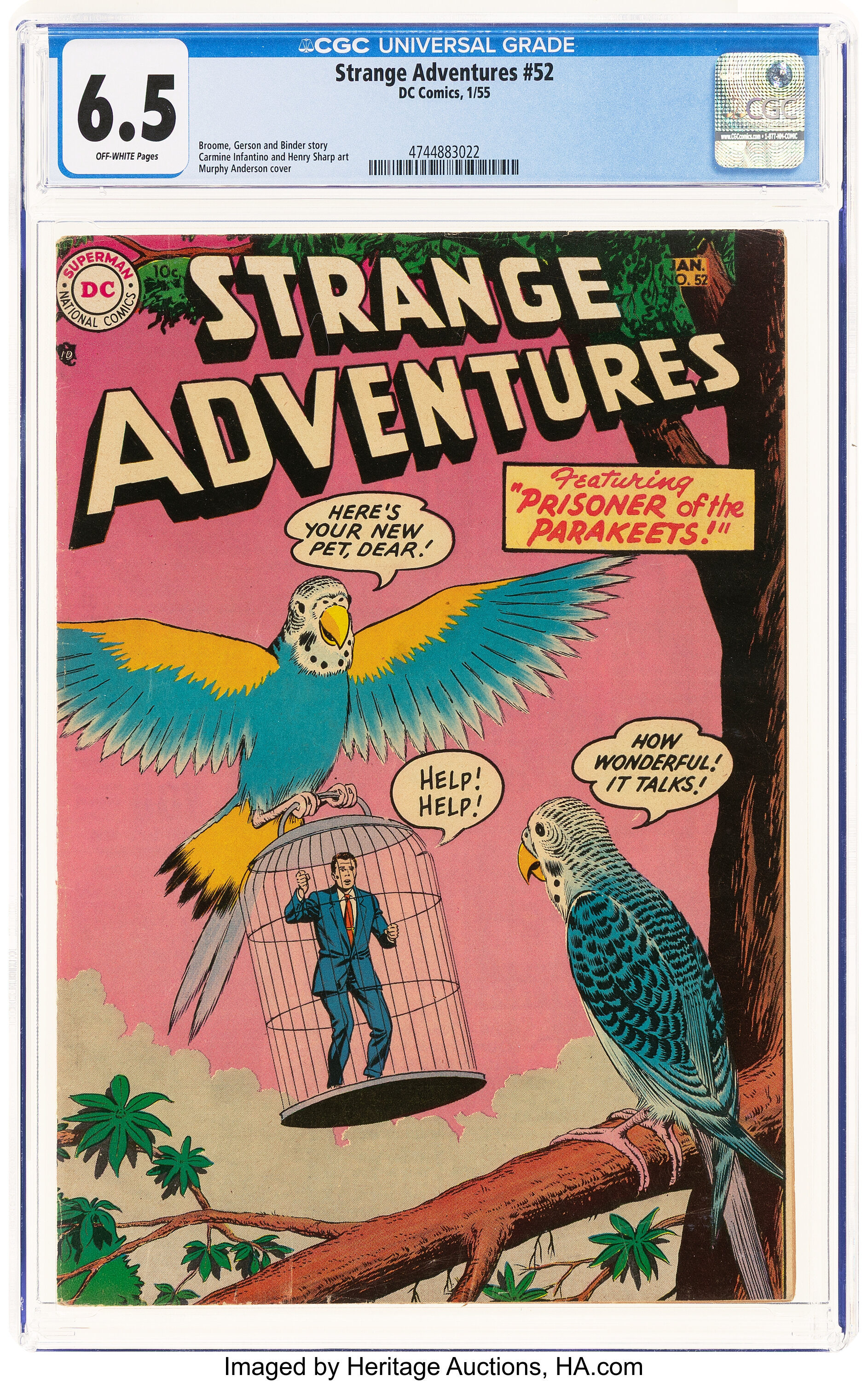 Strange Adventures #52 (DC, 1955) CGC FN+ 6.5 Off-white pages.... | Lot ...