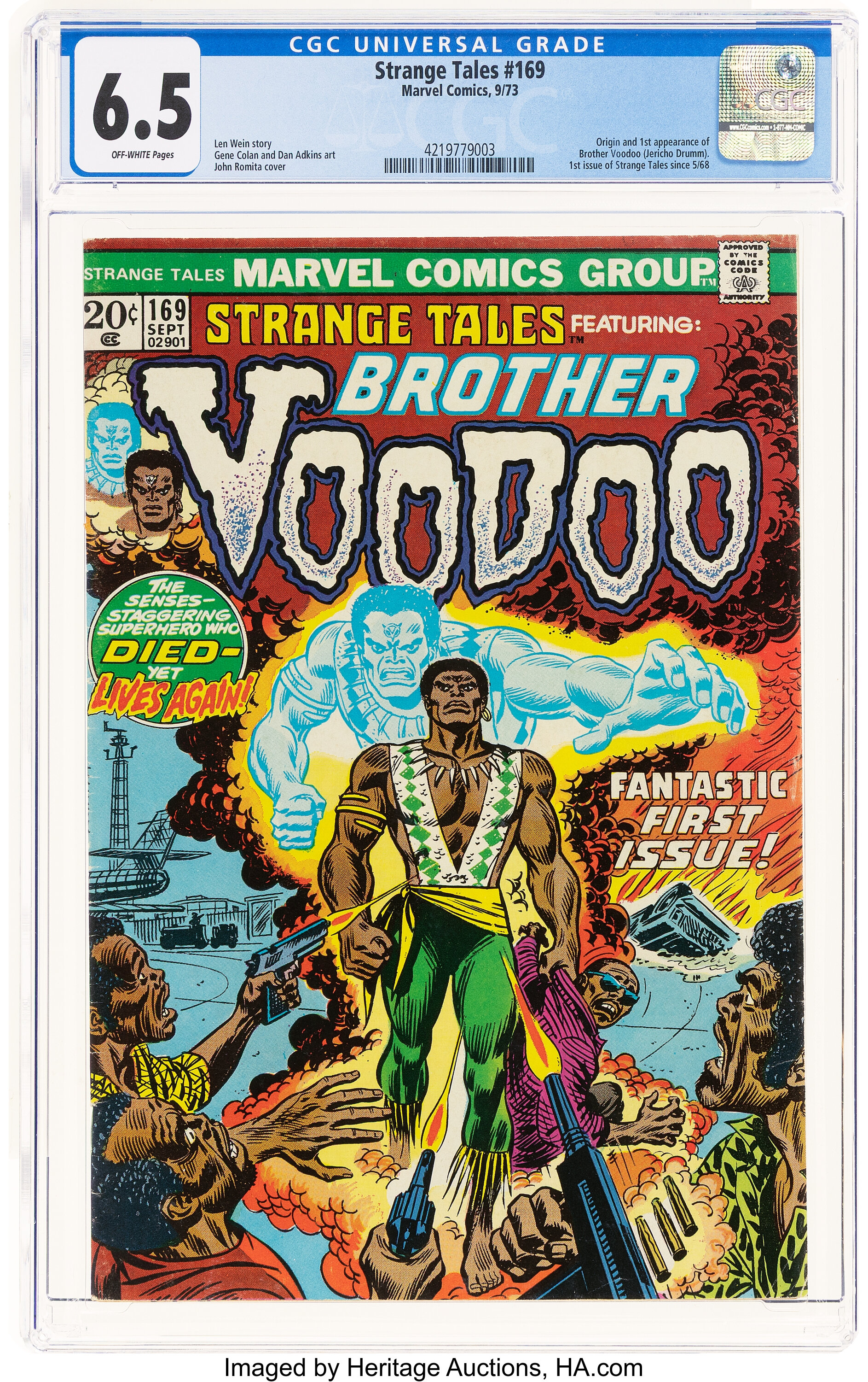 Strange Tales #169 (Marvel, 1973) CGC FN+ 6.5 Off-white pages.... | Lot ...