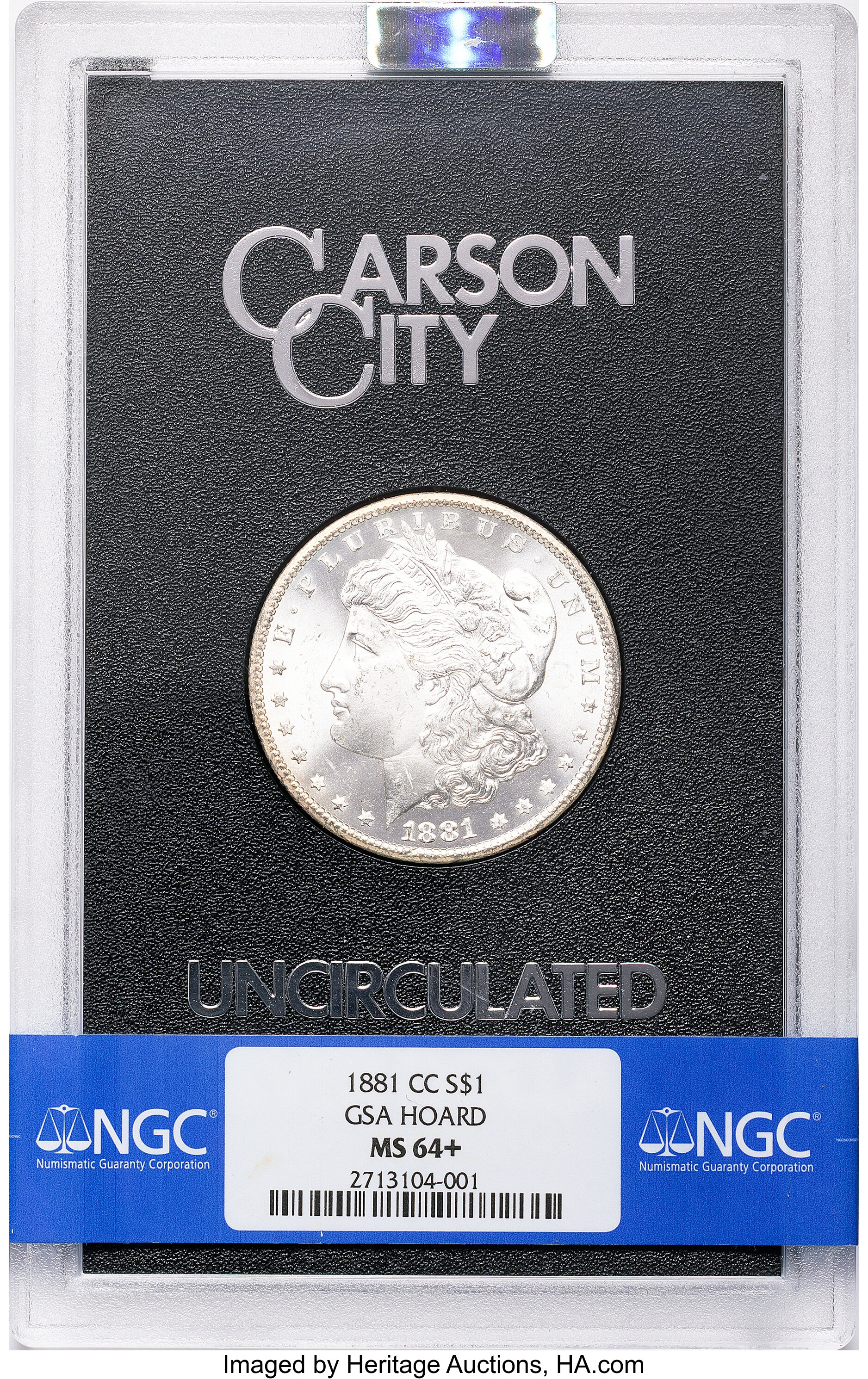1881-CC $1 GSA MS64+ NGC. Box Included. CDN: $800 Whsle. Bid for | Lot ...