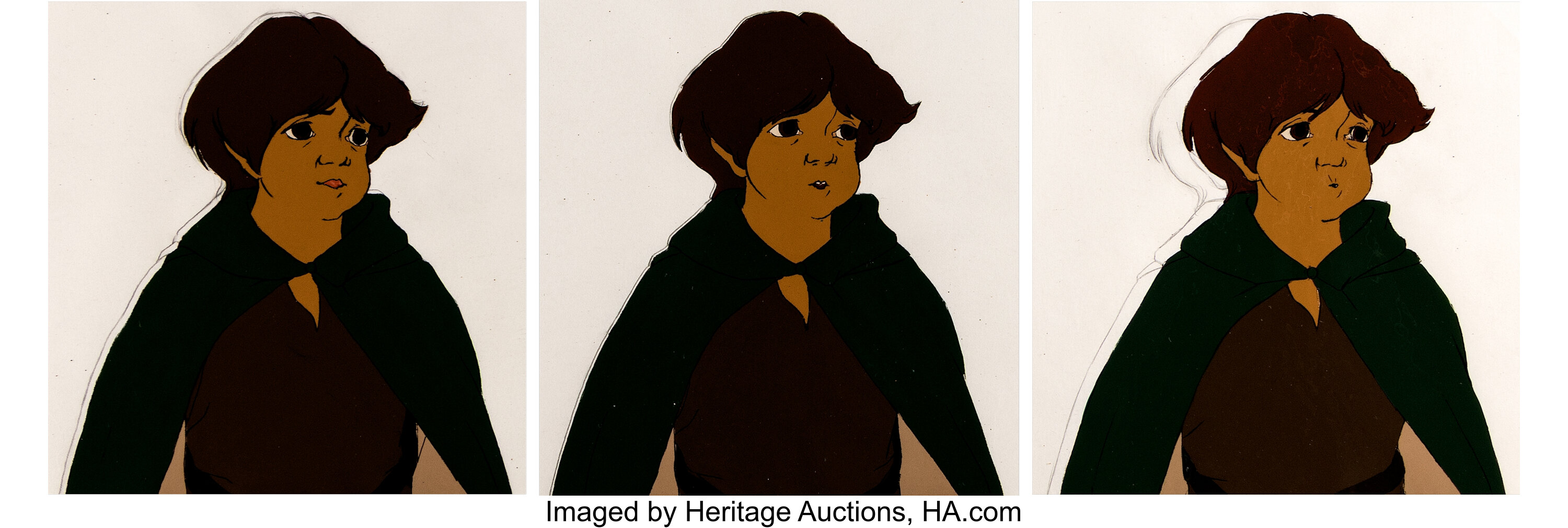 The Lord of the Rings Frodo Production Cel and Animation Drawing | Lot ...