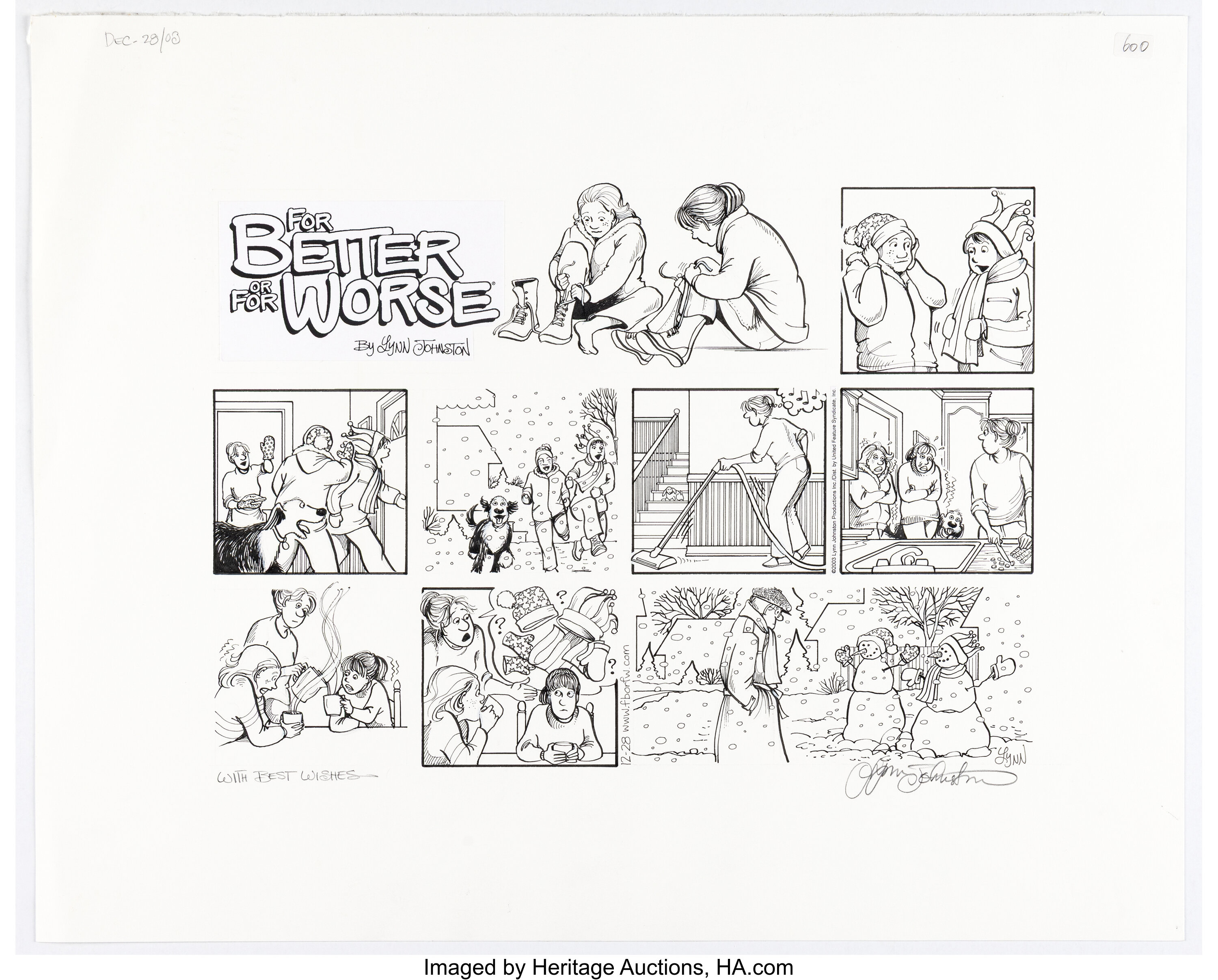 Lynn Johnston For Better or For Worse Sunday Comic Strip Original | Lot ...