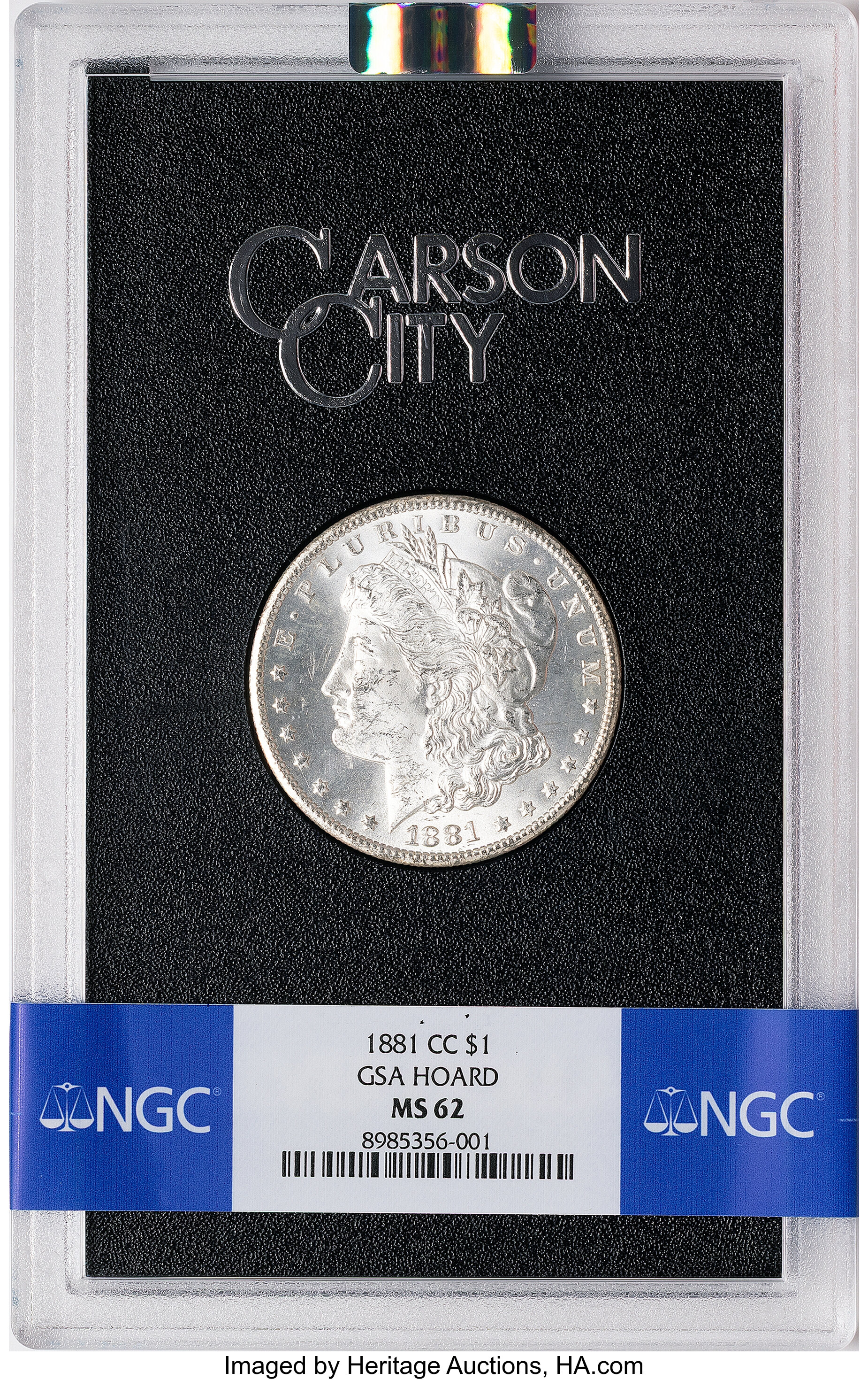 1881-CC $1 GSA MS62 NGC. Box and Pedigree included. CDN: $755 | Lot ...