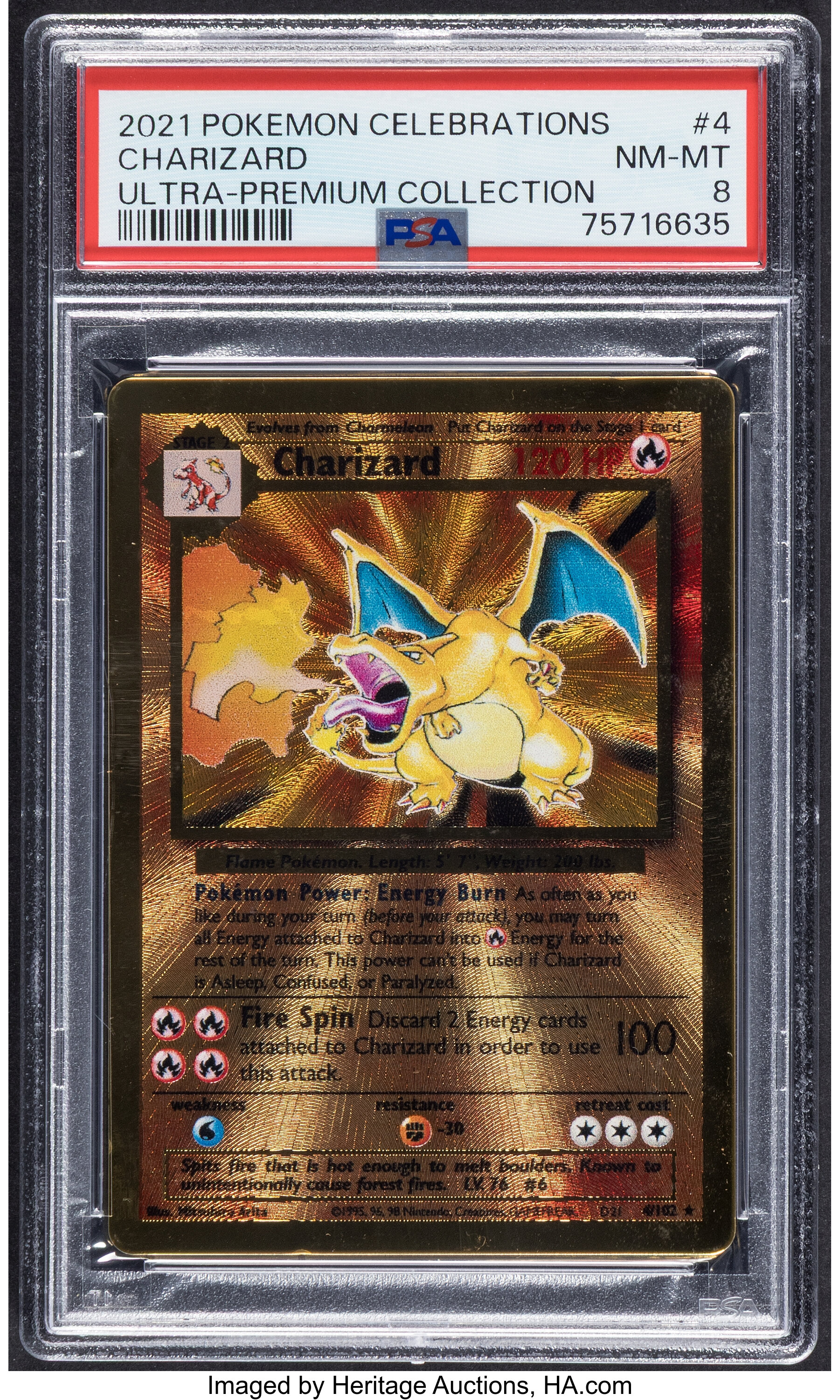 Pokémon Charizard 4 Celebrations Ultra-Premium Collection PSA | Lot ...