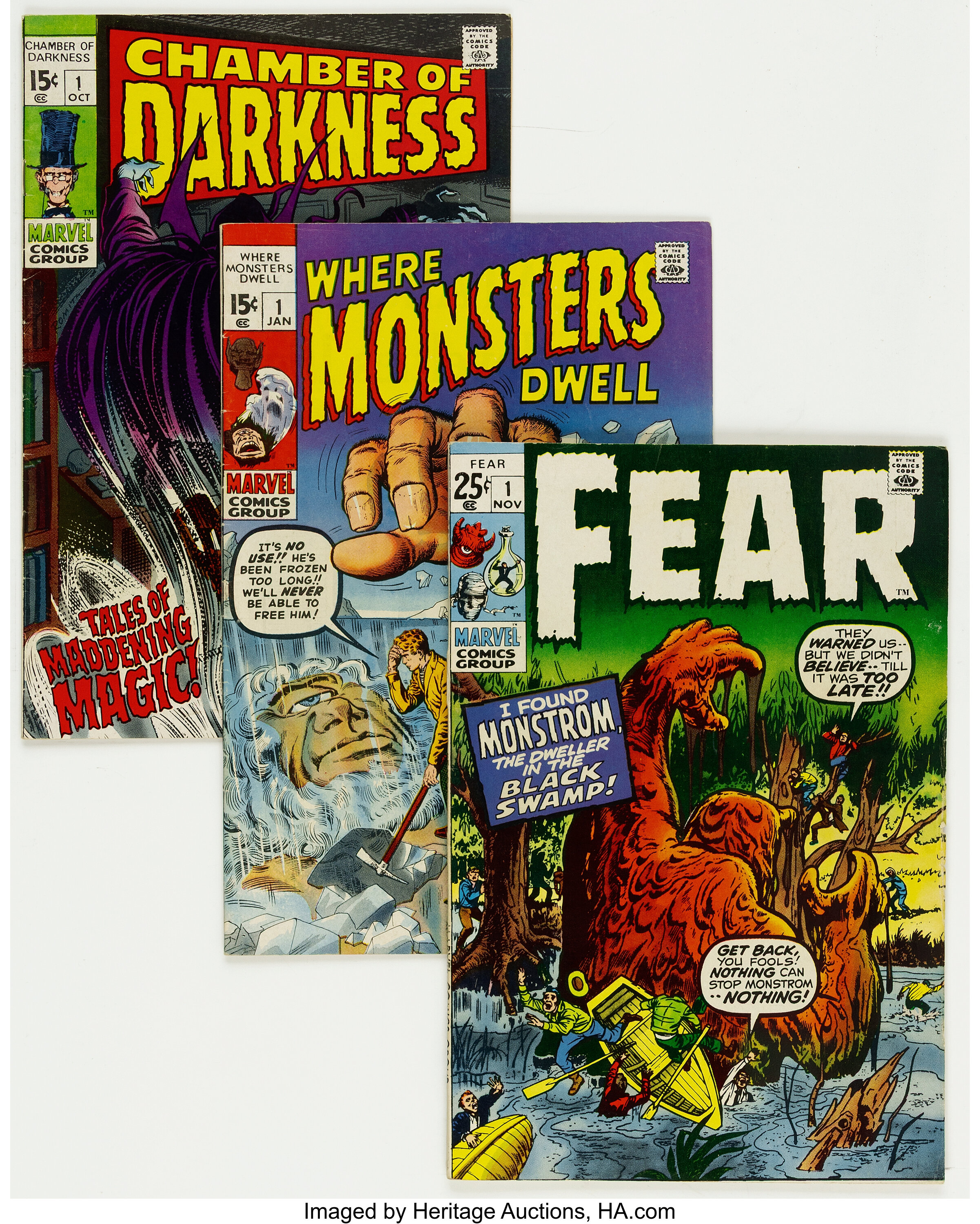 Marvel Horror Group Box Lot (Marvel, 1969-76) Condition: Average | Lot ...