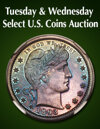 Tuesday & Wednesday US Coins Select Auction