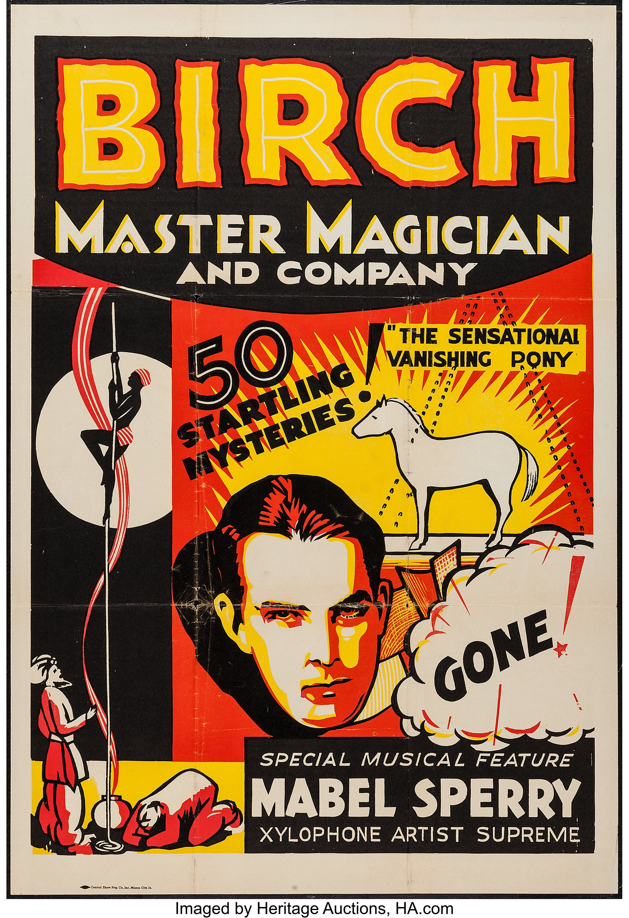 MacDonald Birch Magic Poster (Central Show Printing Co. Inc., | Lot ...