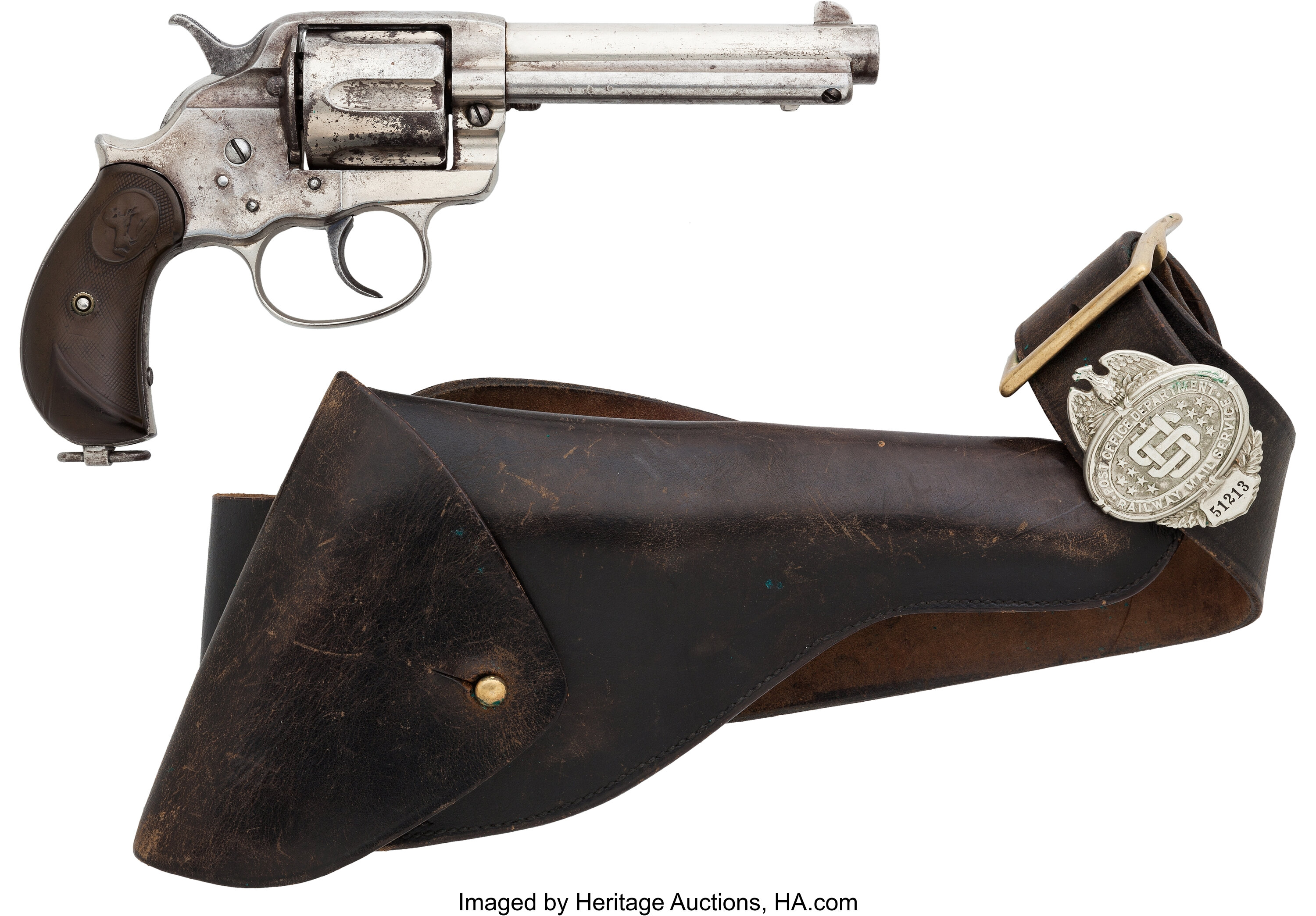 Colt Model 1878 Double Action Revolver with Associated Holster