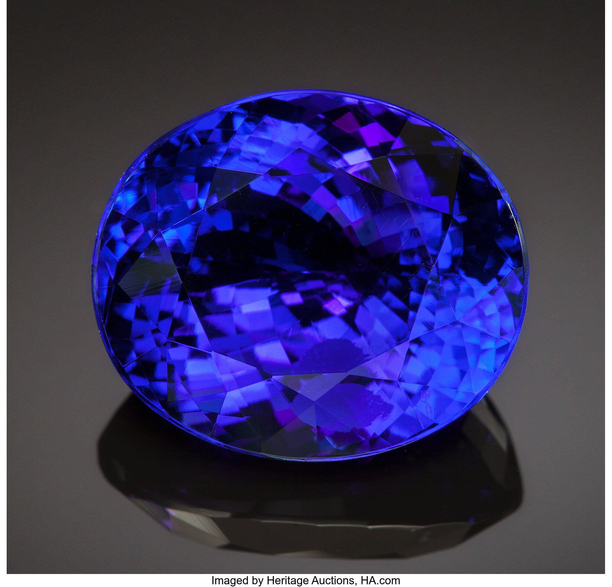 FINE LARGE GEMSTONE: TANZANITE - 21.41 CT. Tanzania. ... Gems | Lot ...