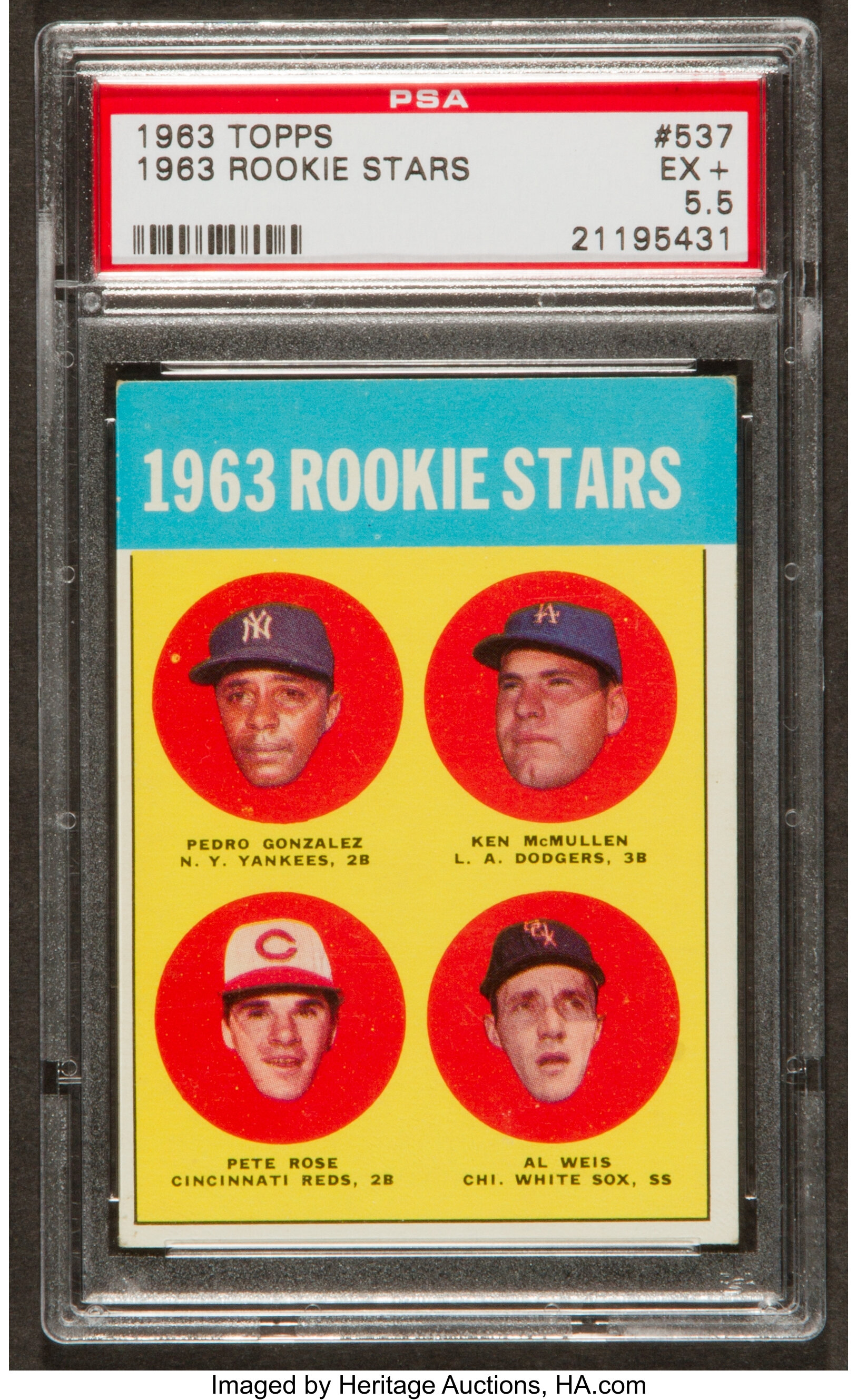 Lot Detail - Lot of 5 - Topps Pete Rose Baseball Cards Including 1963 Rookie  Card