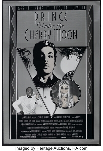 Under The Cherry Moon Warner Brothers 1986 One Sheet 27 X Lot Heritage Auctions