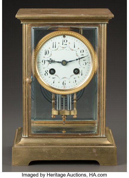 A JAPY FRÉRES FRENCH MERCURY MANTLE CLOCK FOR TIFFANY & CO.. Japy