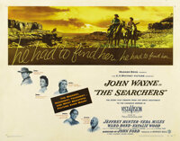 The Searchers (Warner Brothers, 1956). Half Sheet (22" X 28"). One of the greatest Westerns ever made, "T...