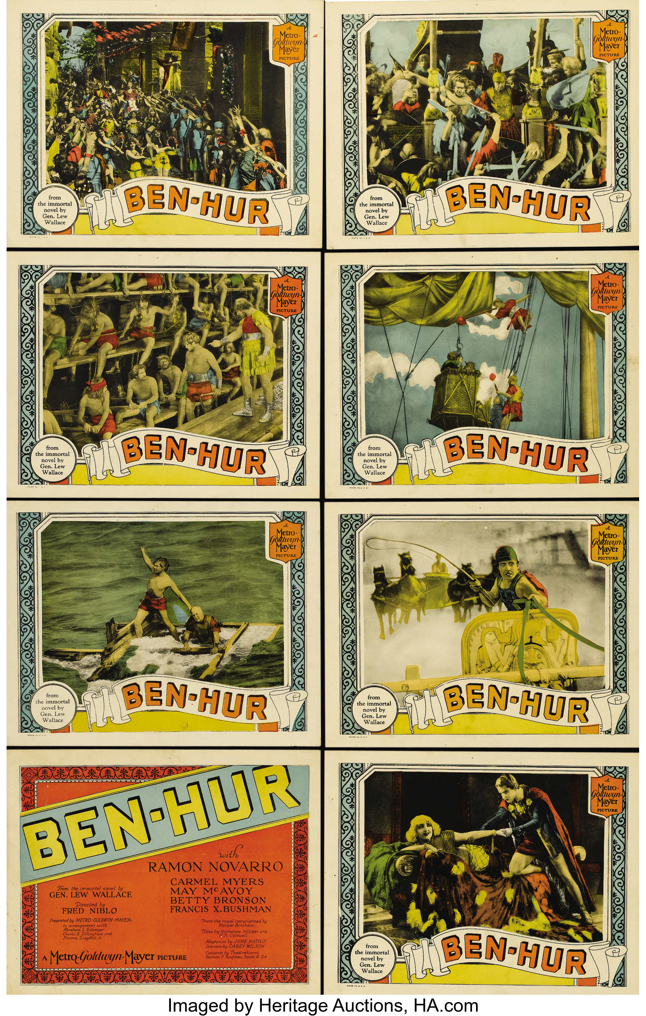 Ben Hur Mgm 1925 Lobby Card Set Of 8 11 X 14 One Of The Lot 28338 Heritage Auctions 2959
