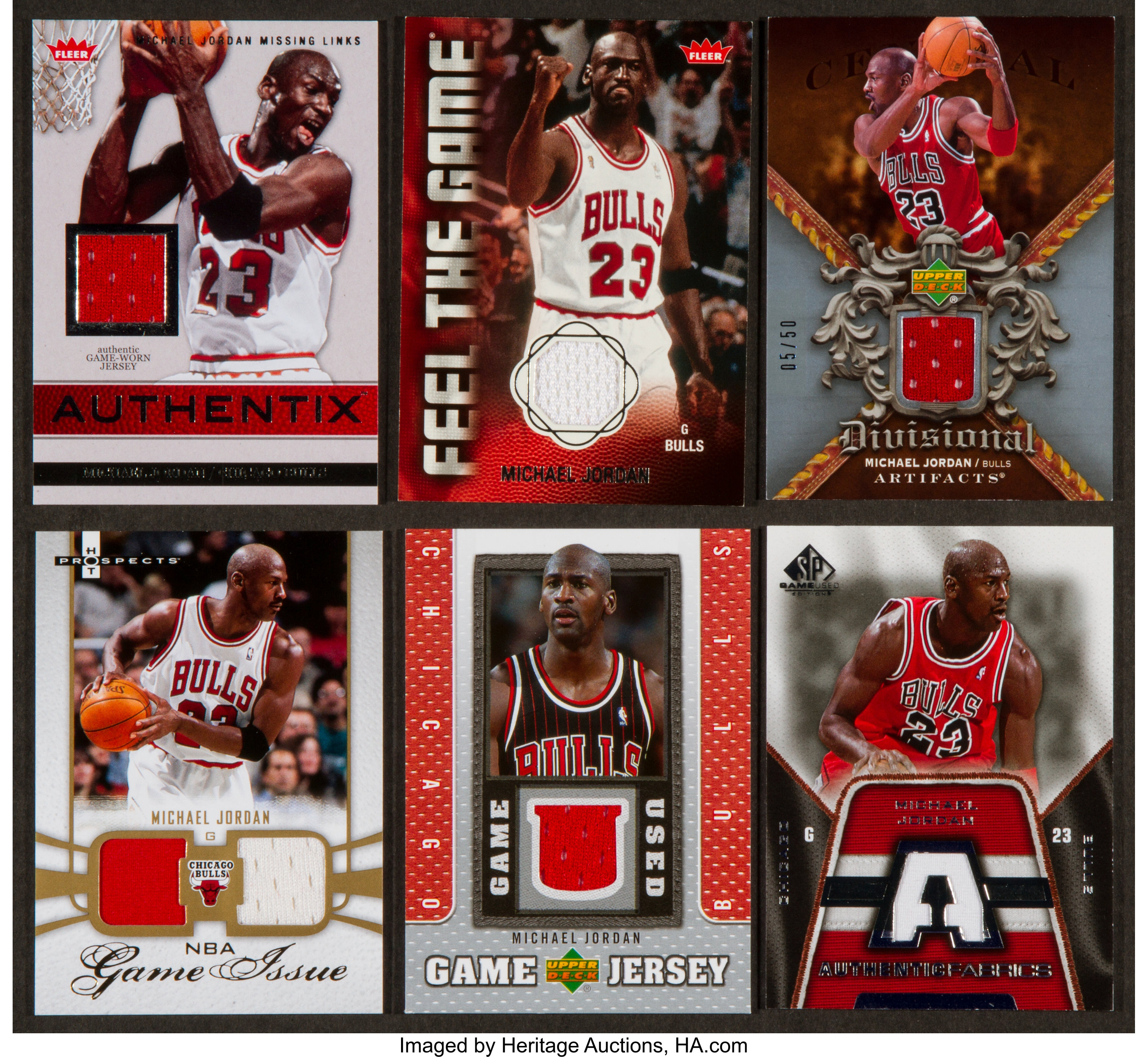 Game Used Jersey Michael Jordan Cards - Michael Jordan Cards