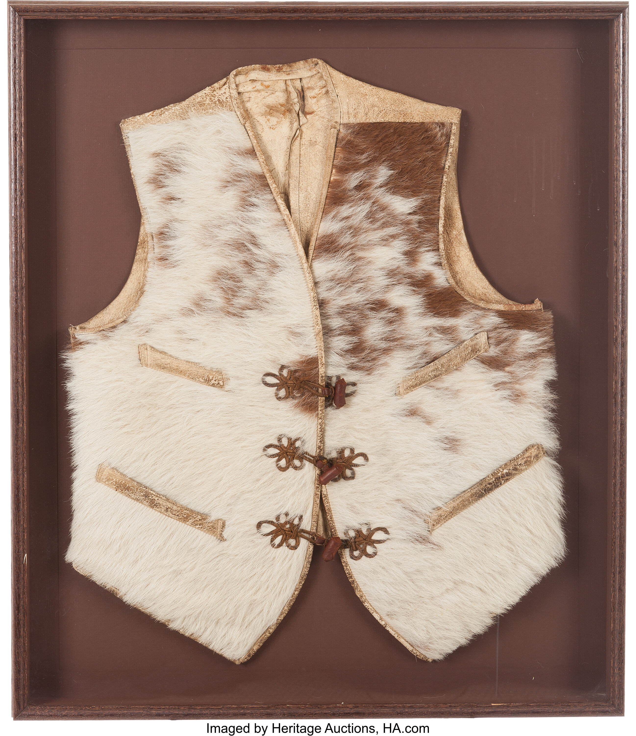 Cowhide vest sale