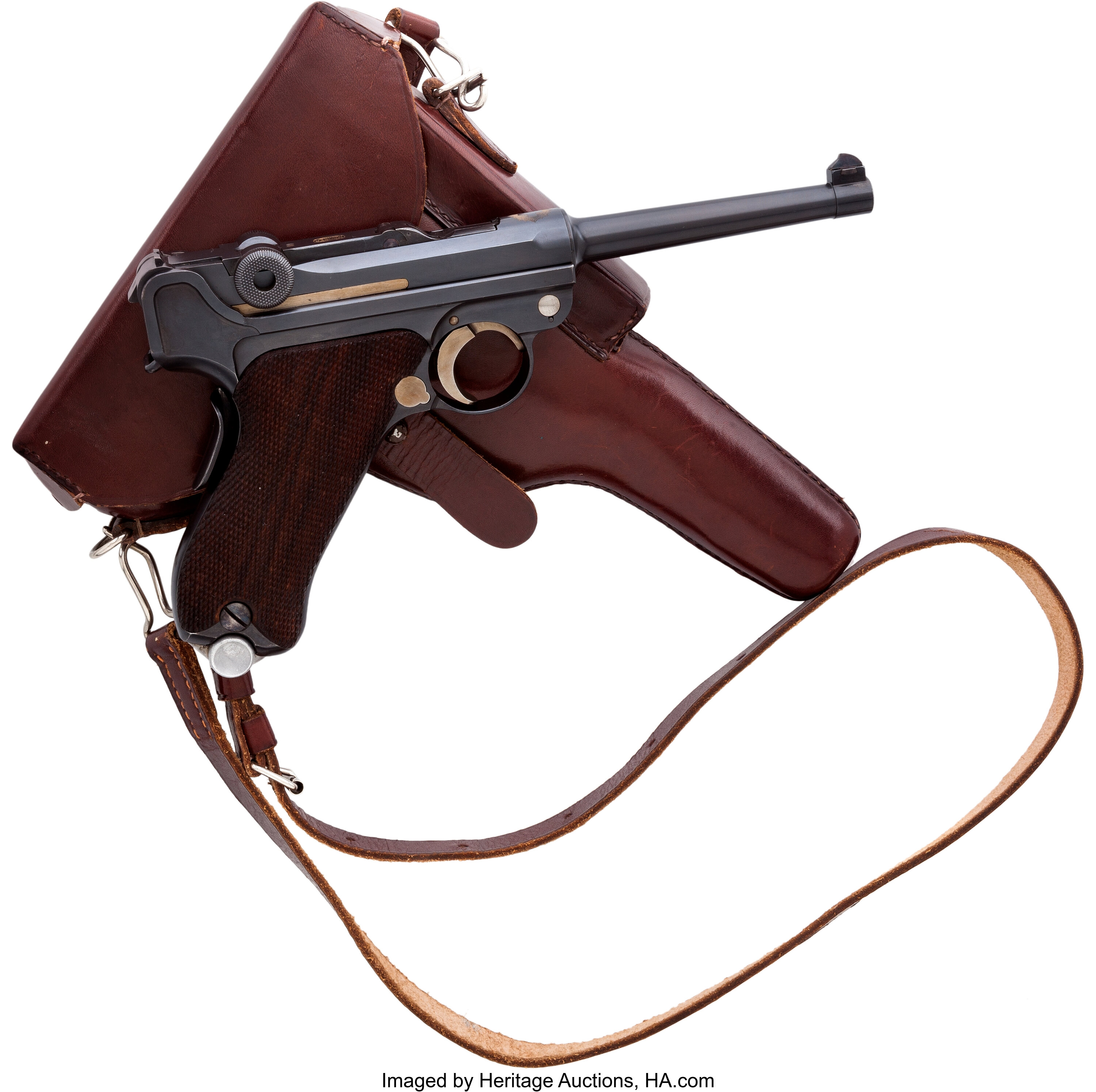 Swiss Mauser Model 1906 Luger Semi Automatic Pistol With Holster Lot 32595 Heritage Auctions 6098