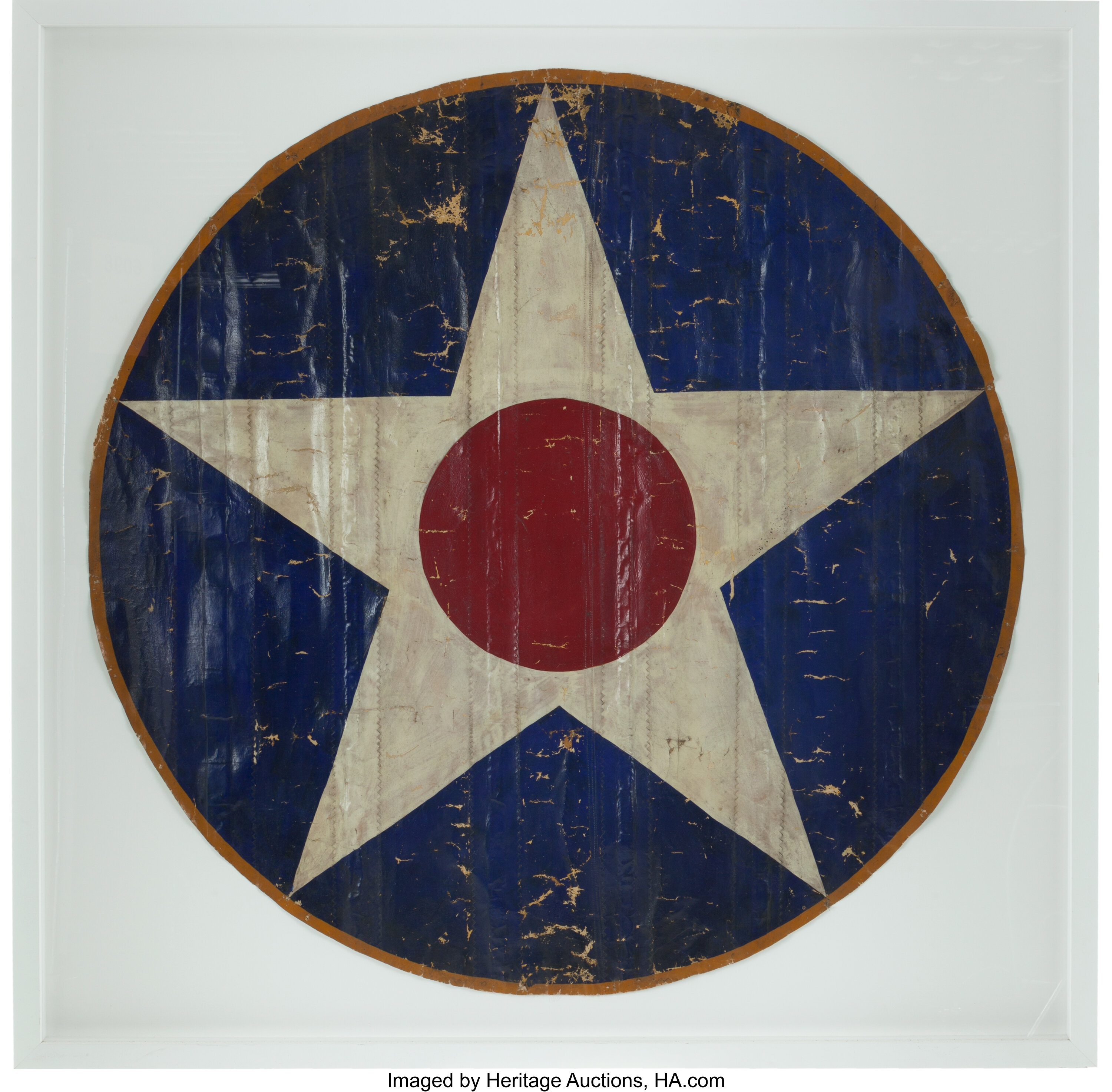 Section of Aircraft Fabric With the U.S. National Insignia, Circa | Lot ...