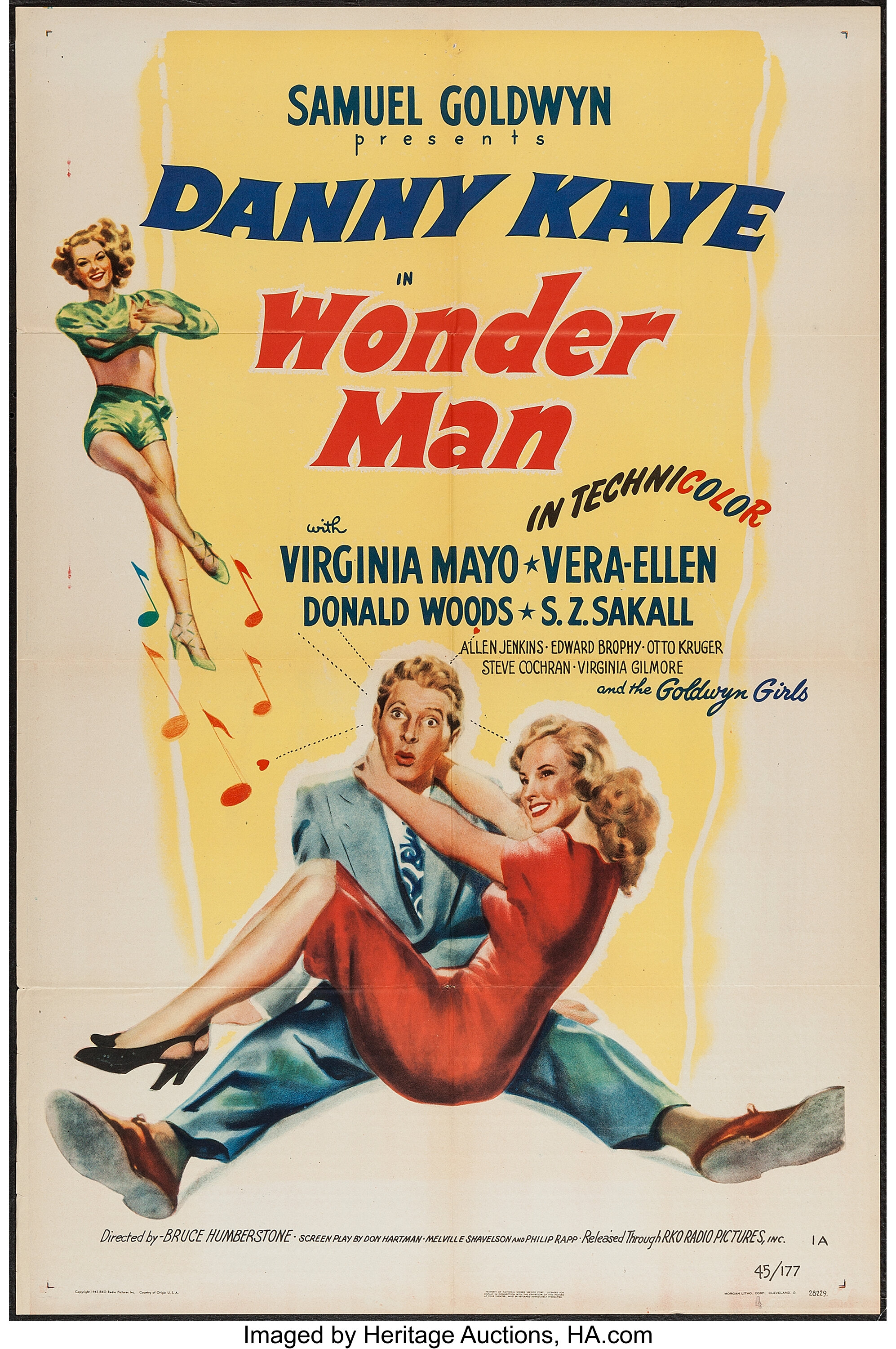 Original Publicity Photo Virginia Mayo 1945 RKO Wonder Man main image 0