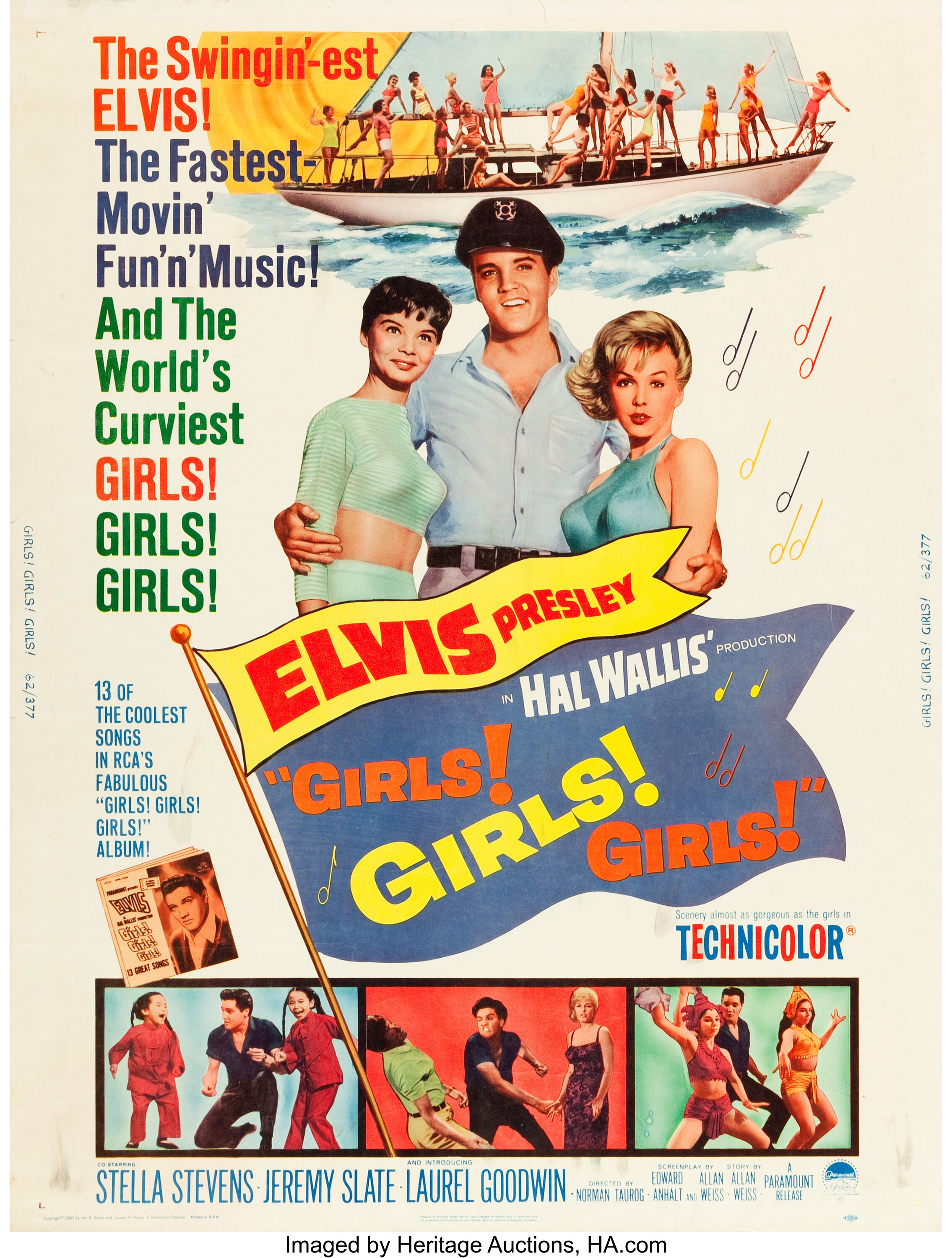 Girls! Girls! Girls! (Paramount, 1962). Poster (30