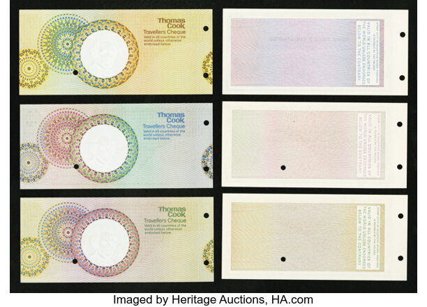 Unidentified - USA 1000 DOLLARS SPECIMEN THOMAS COOK TRAVELERS CHEQUE  1978-1979 free shipping via registered air mail