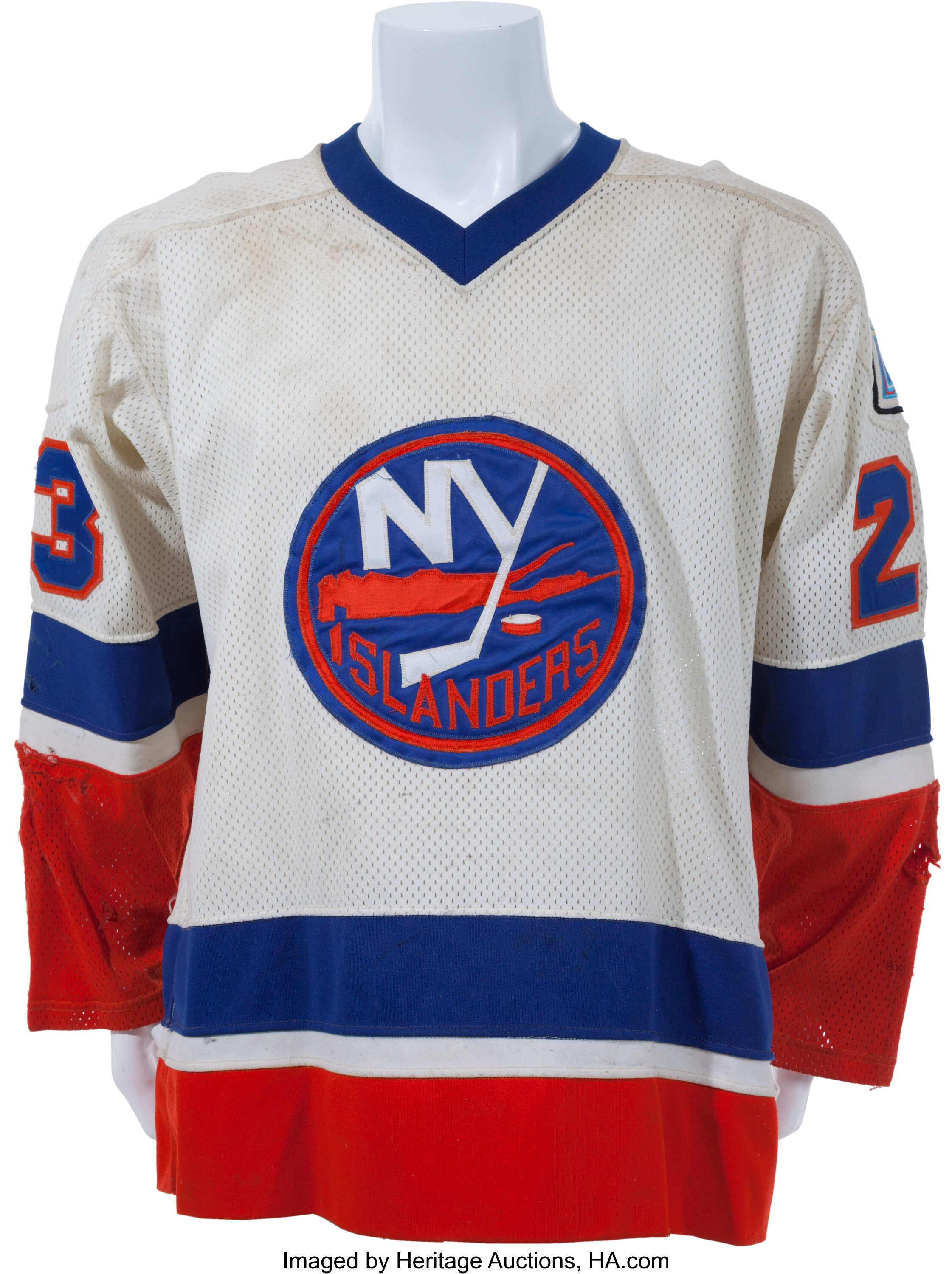 BOBBY NYSTROM NEW YORK ISLANDERS 4X SC CHAMP JSA/COA SIGNED OFFICIAL CCM  JERSEY