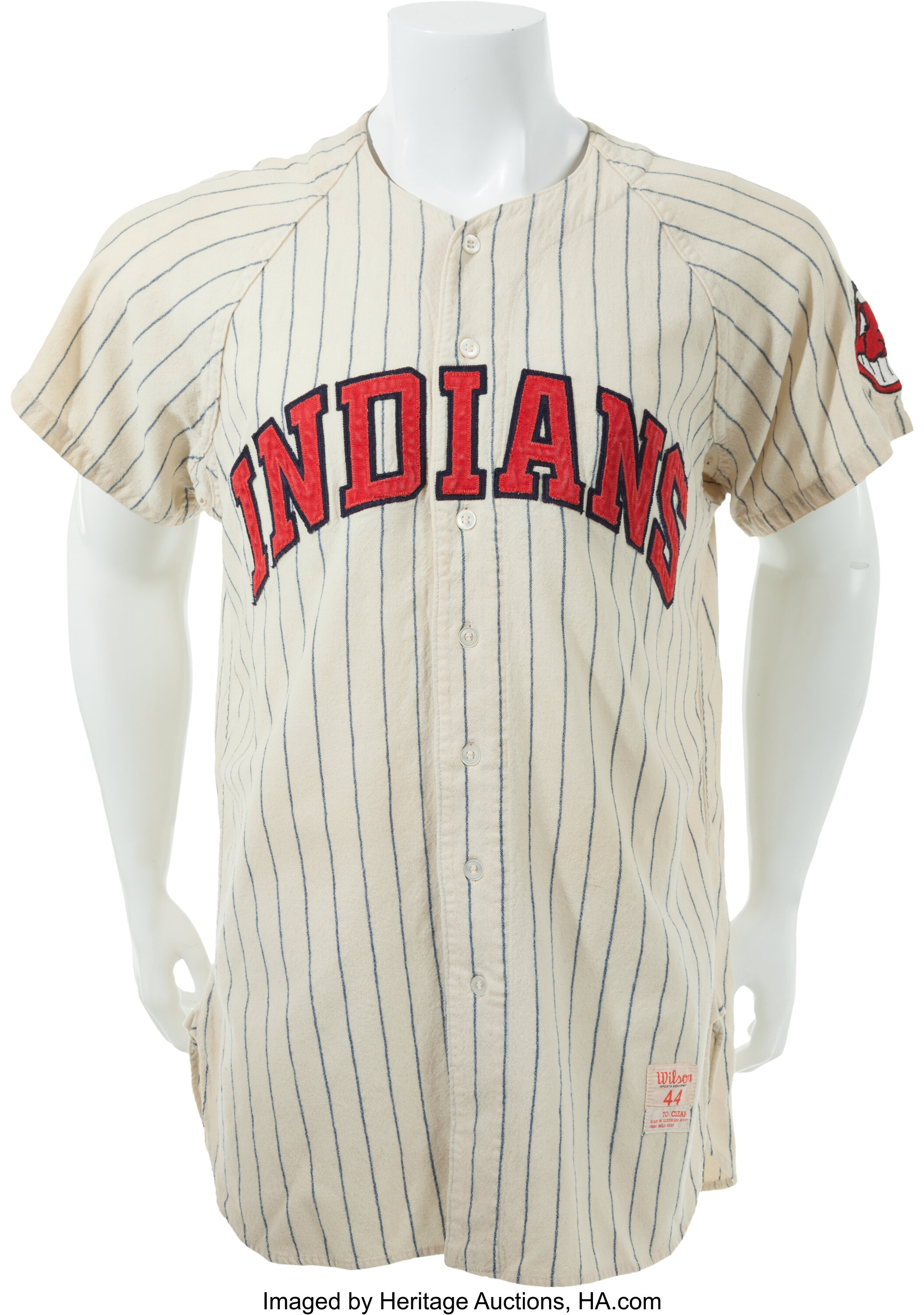 1958 Roger Maris Game Worn Cleveland Indians Jersey, MEARS A9