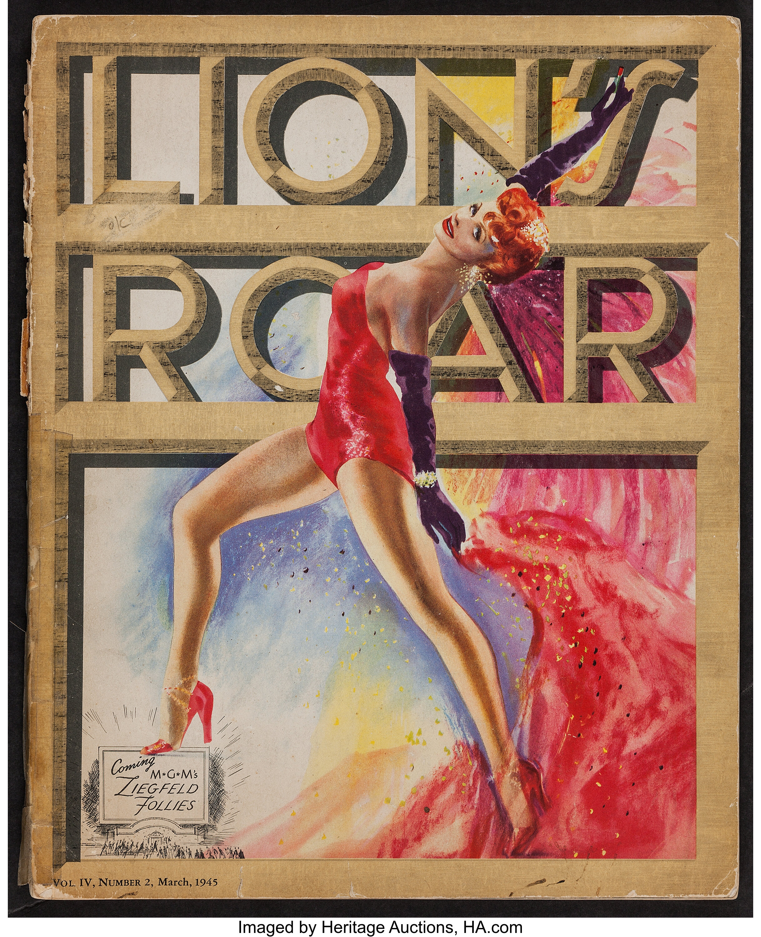 Lion's Roar (MGM, March, 1945). Exhibitor Magazine (Multiple Pages, | Lot  #54290 | Heritage Auctions