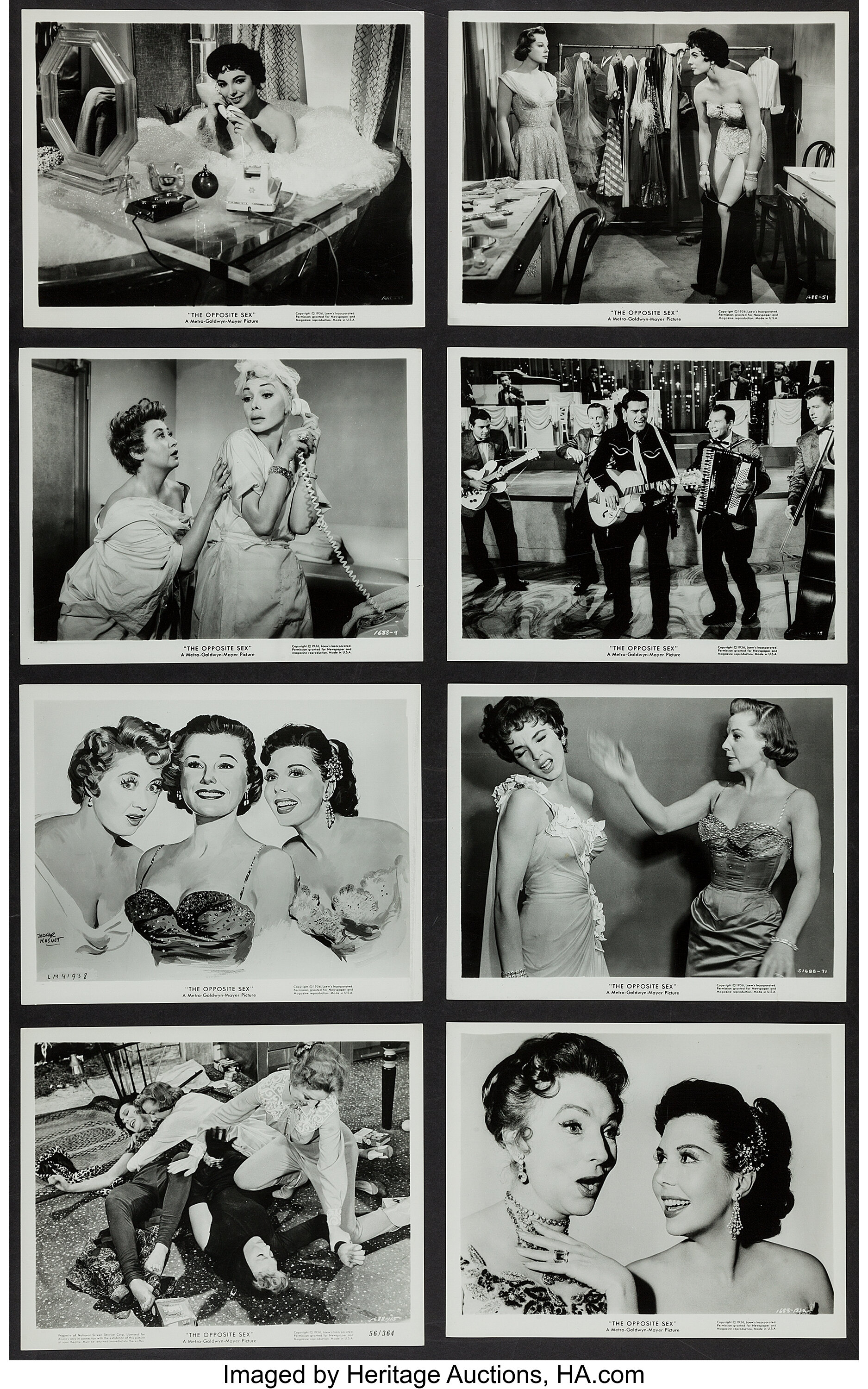 The Opposite Sex Mgm 1956 Photos 32 8 X 10 Drama Lot 54369 Heritage Auctions