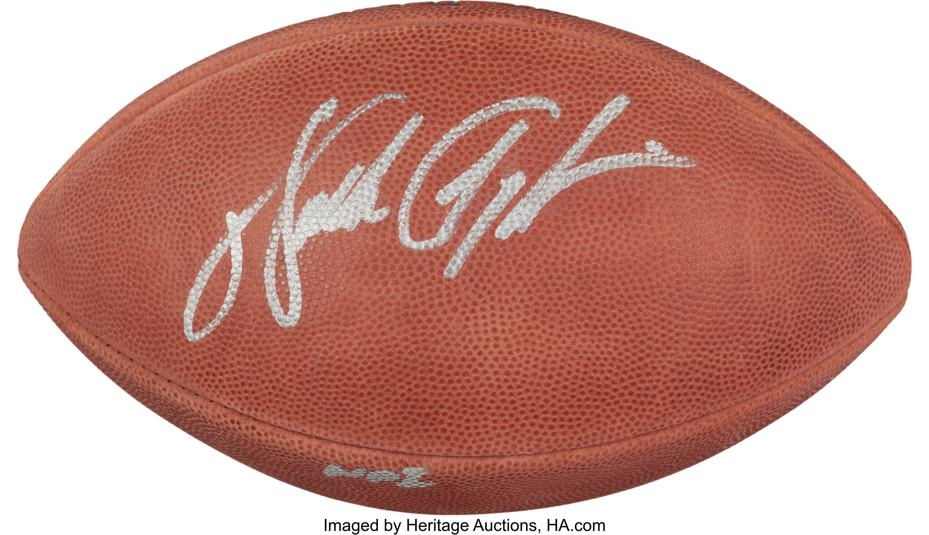 Walter Payton Signed Football. Football Collectibles Balls, Lot #43144