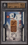 Mickey Mantle DEREK JETER GAME USED BAT CARD GRADED PSA MINT 9 2005 EMPLOYEE