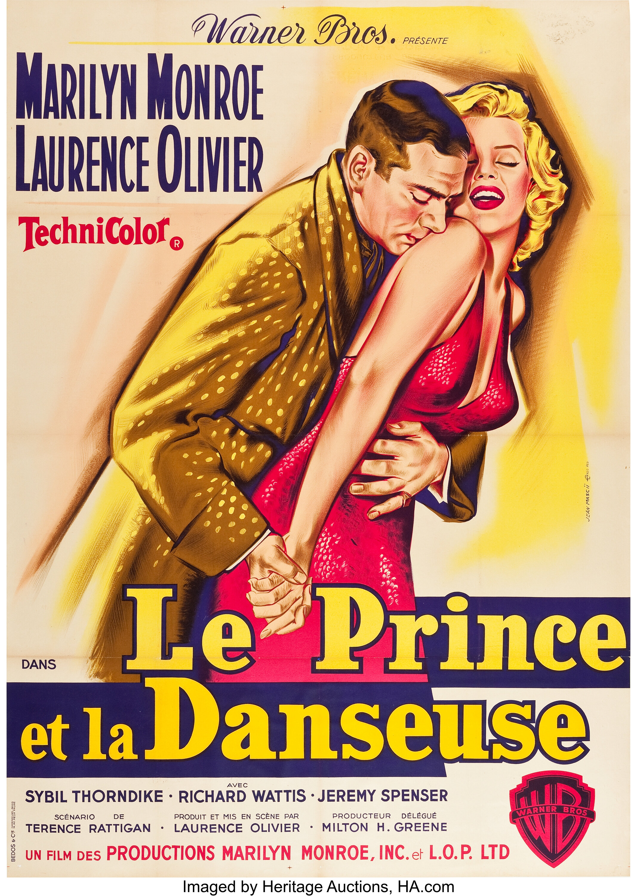 Fine Art Print The Prince and The Showgirl / Marilyn Monroe (Retro Movie)