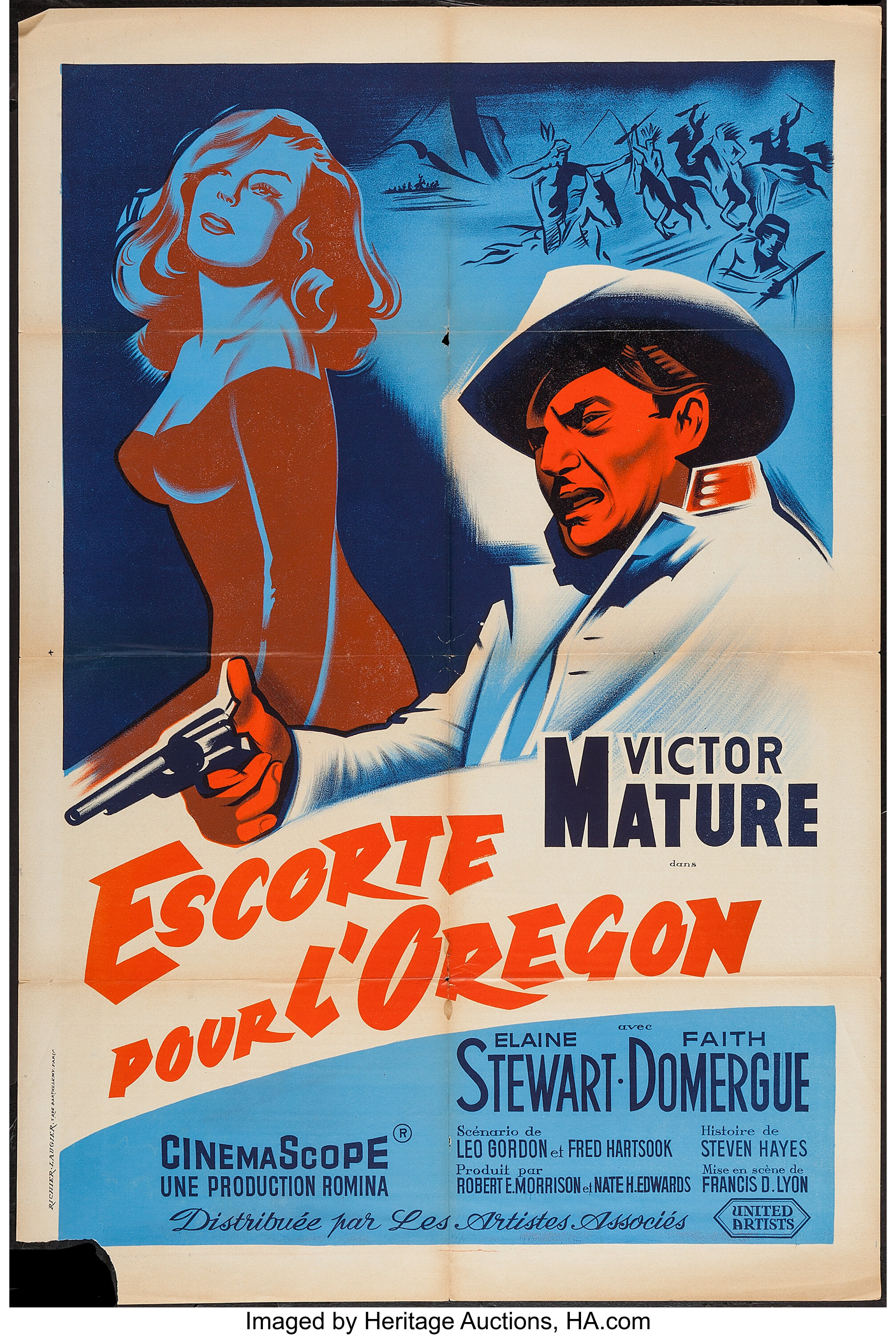 Escort West (United Artists, 1958). French Grande (47