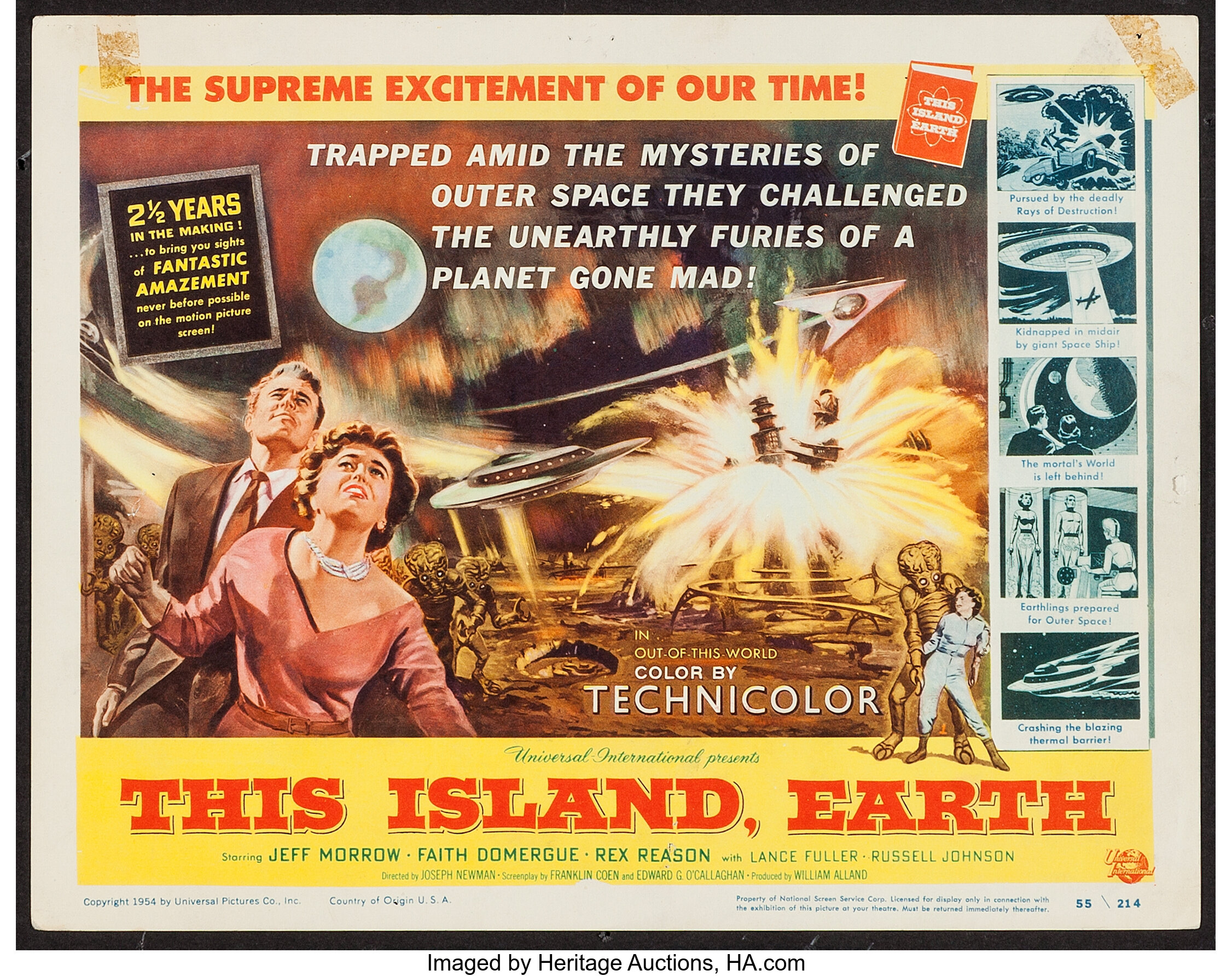 This Island Earth (Universal International, 1955). Title Lobby Card ...