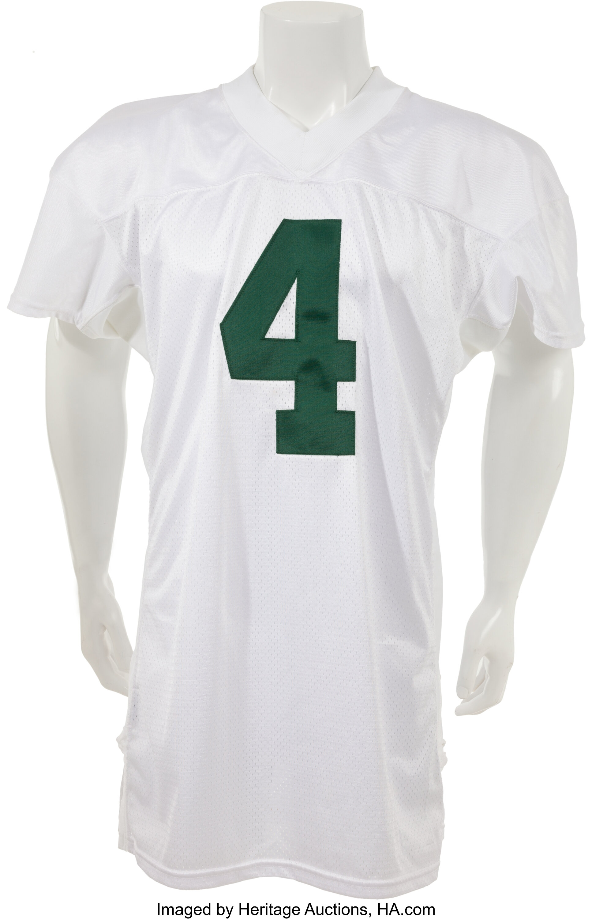 Brett Favre 2001 Thanksgiving Game-Worn Throwback Jersey , Lot #19513