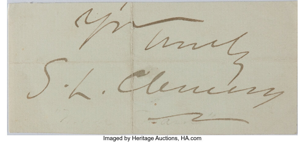 mark twain signature