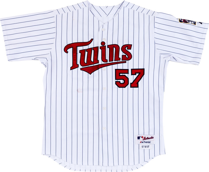 2007 Johan Santana Clubhouse Issued Minnesota Twins Jersey. , Lot  #44081