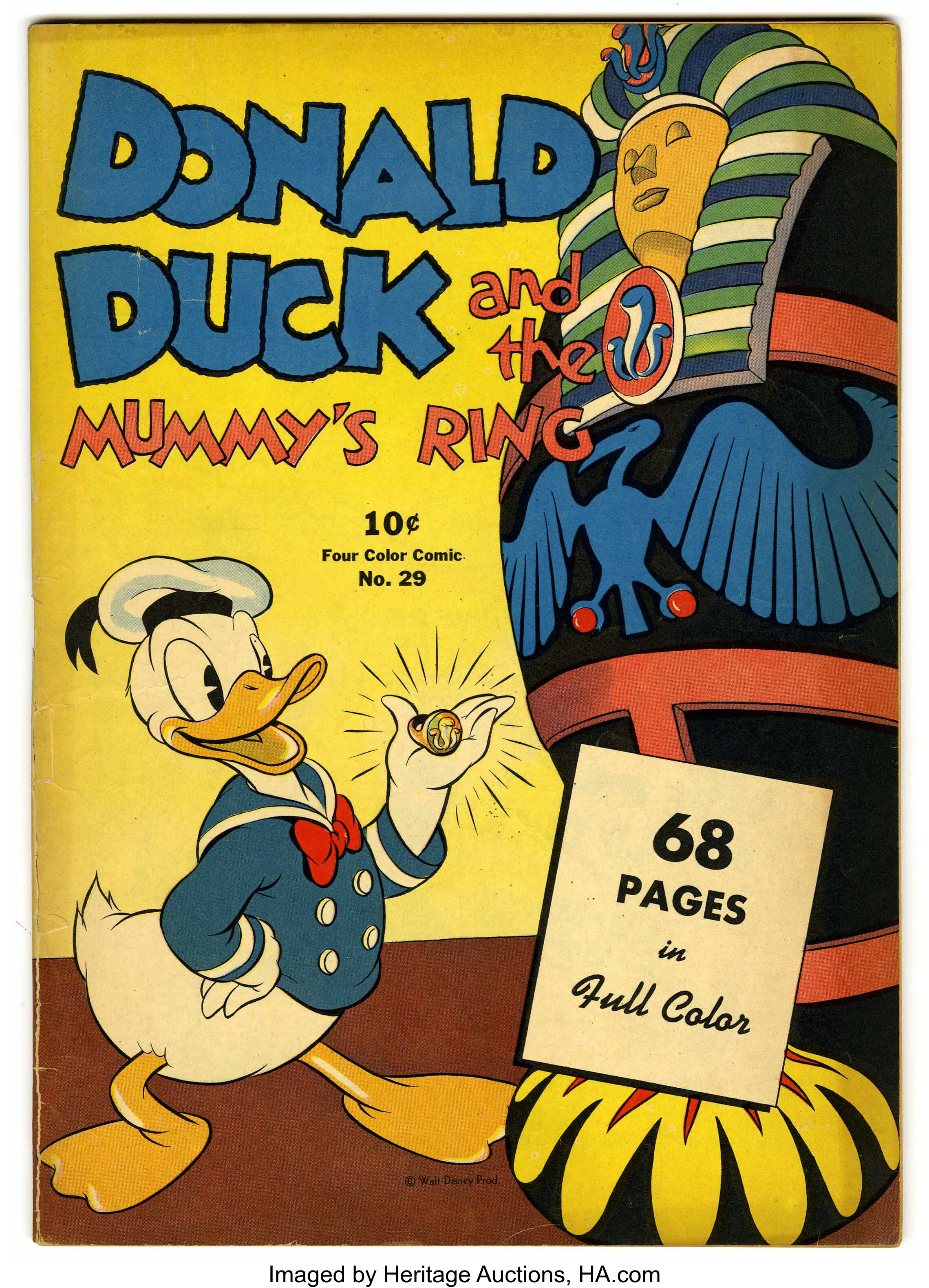 Four Color #29 Donald Duck and the Mummy's Ring (Dell, 1943) | Lot #17400 |  Heritage Auctions