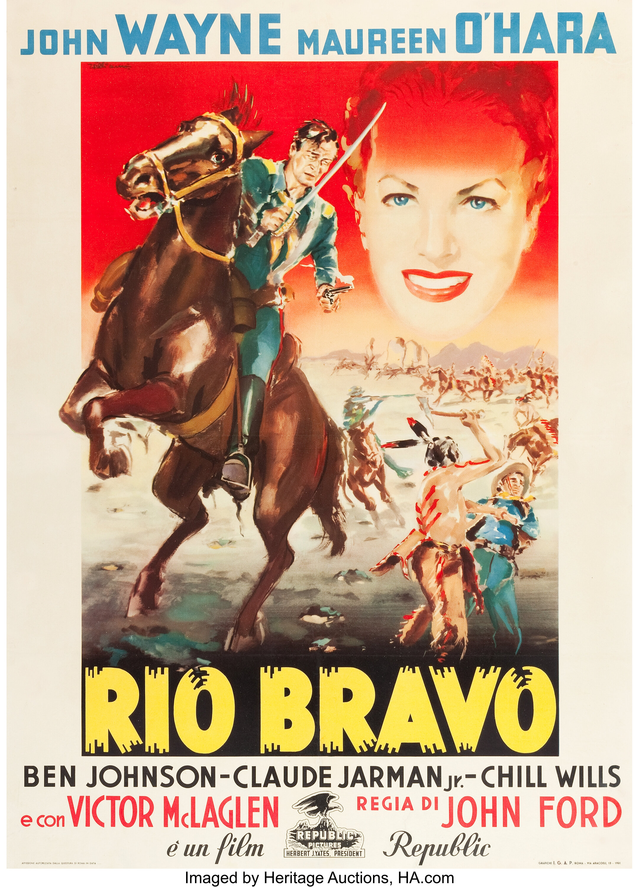 Rio Grande Republic 1951 Italian 2 Foglio 39 X 55 Lot 569 Heritage Auctions