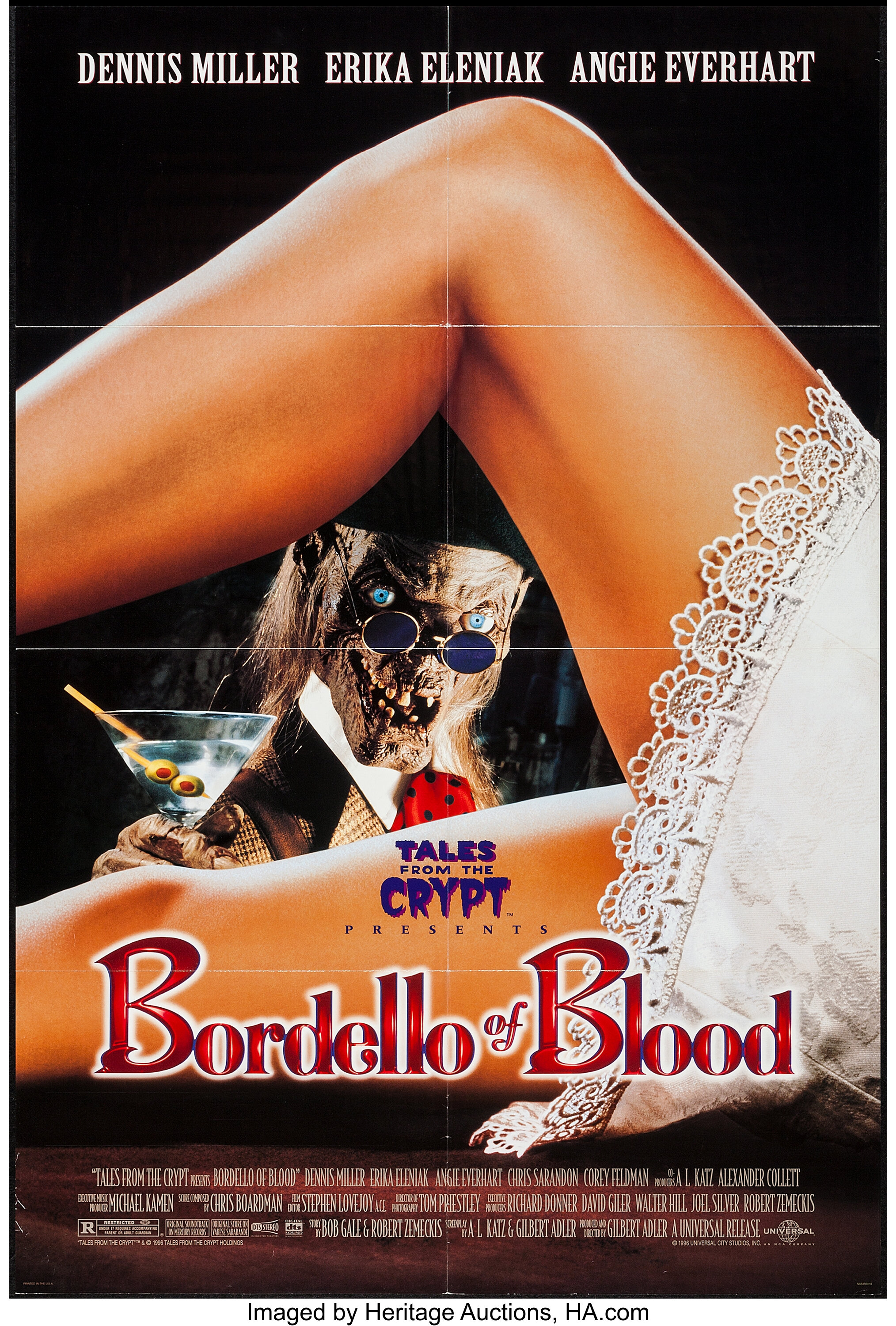 Bordello Of Blood Universal 1996 One Sheet 27 X 40 Lot 52055 Heritage Auctions