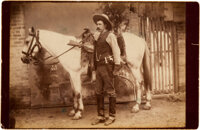 Texas Rangers]. Tintype of Ranger Captain Bill McDonald, circa, Lot #44187