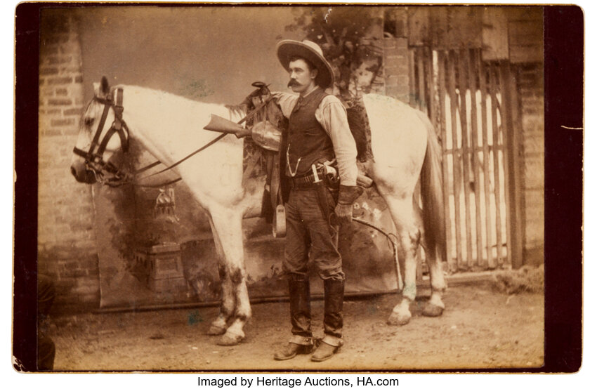 Two Cabinet Cards of Texas Rangers — Old West Events