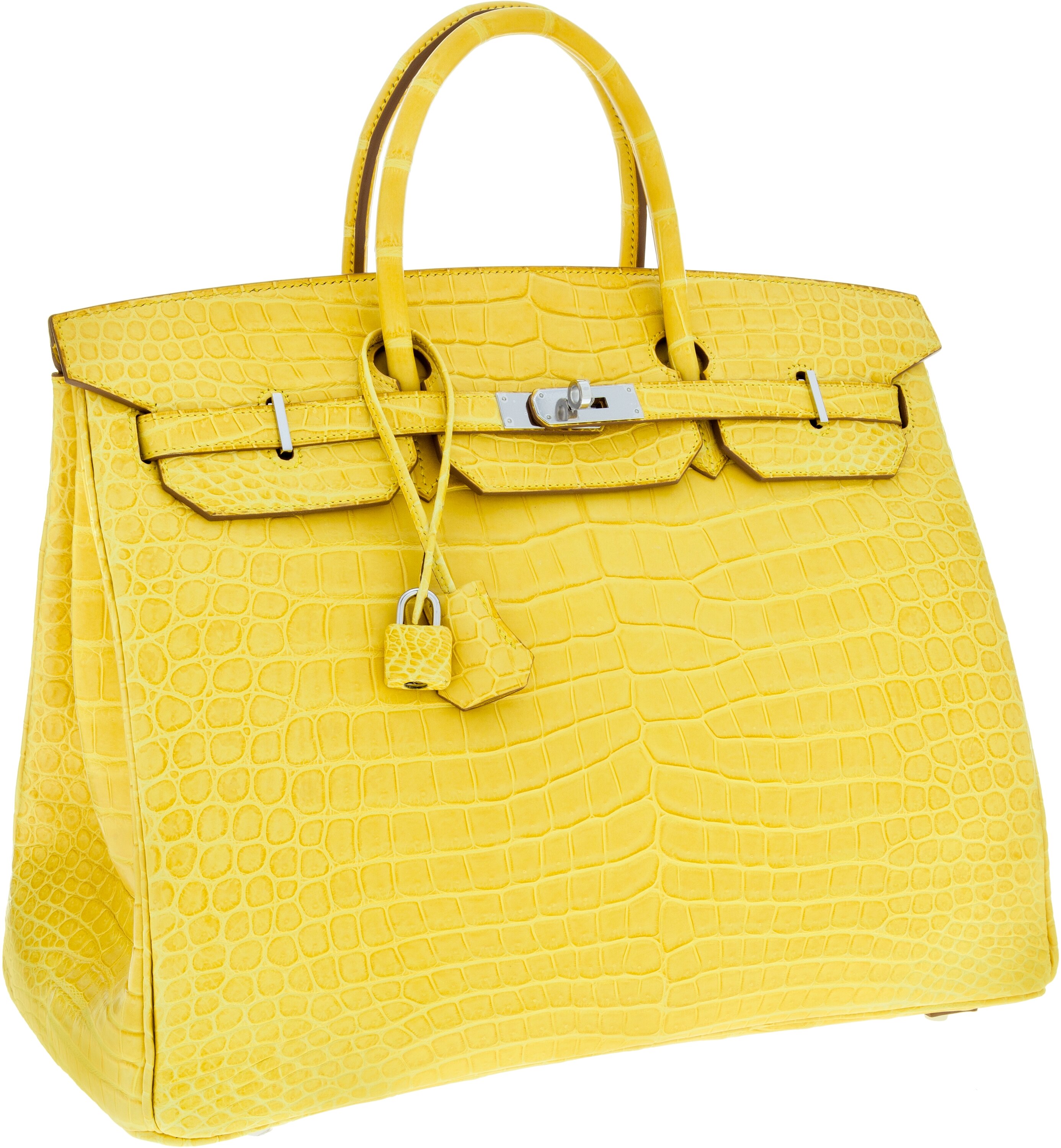 Hermes Mimosa Yellow GHW Crocodile Birkin 30 Kelly Bag – MAISON de LUXE